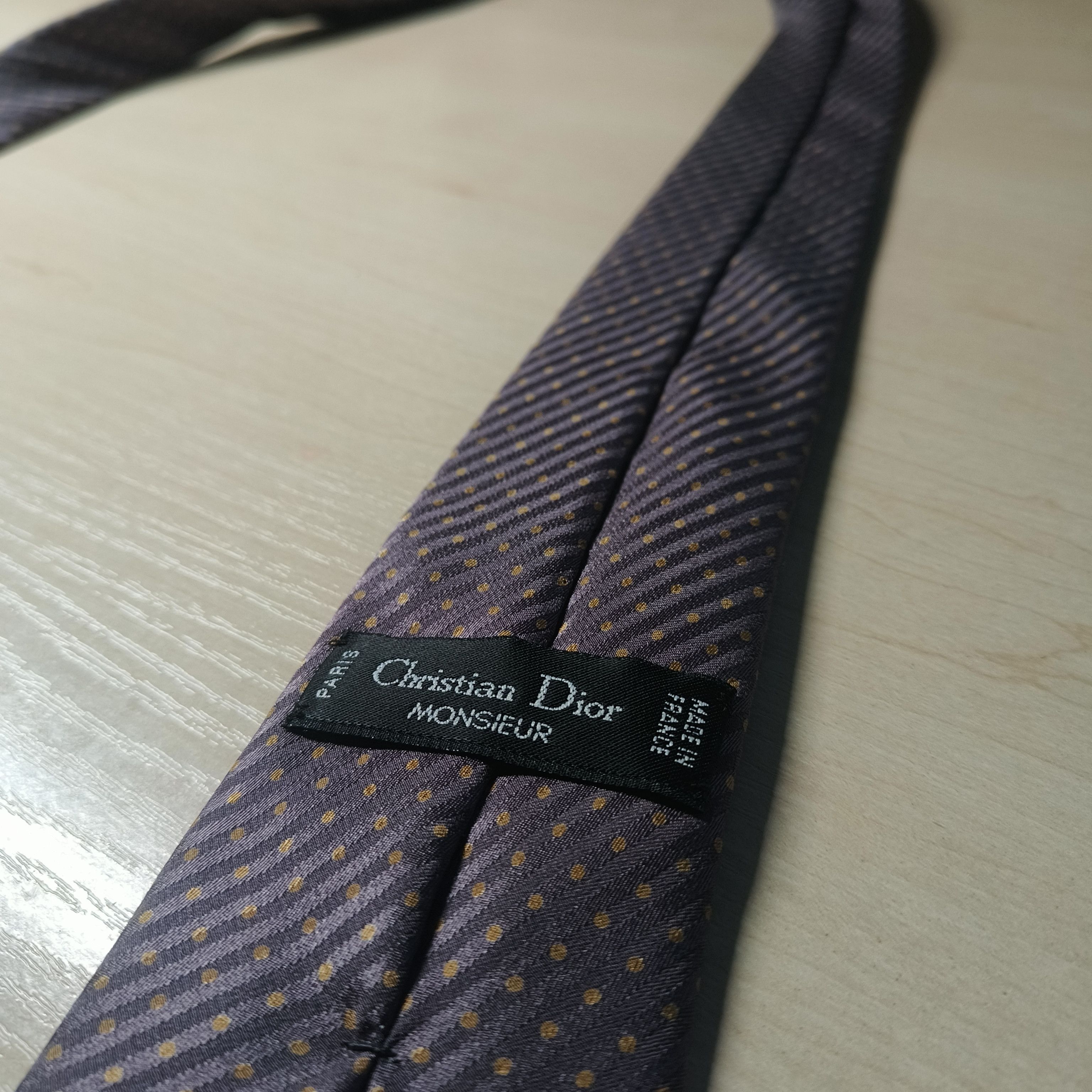 Christian Dior Monsieur Christian Dior Monsieur Vintage Striped Silk Tie Size ONE SIZE - 3 Thumbnail