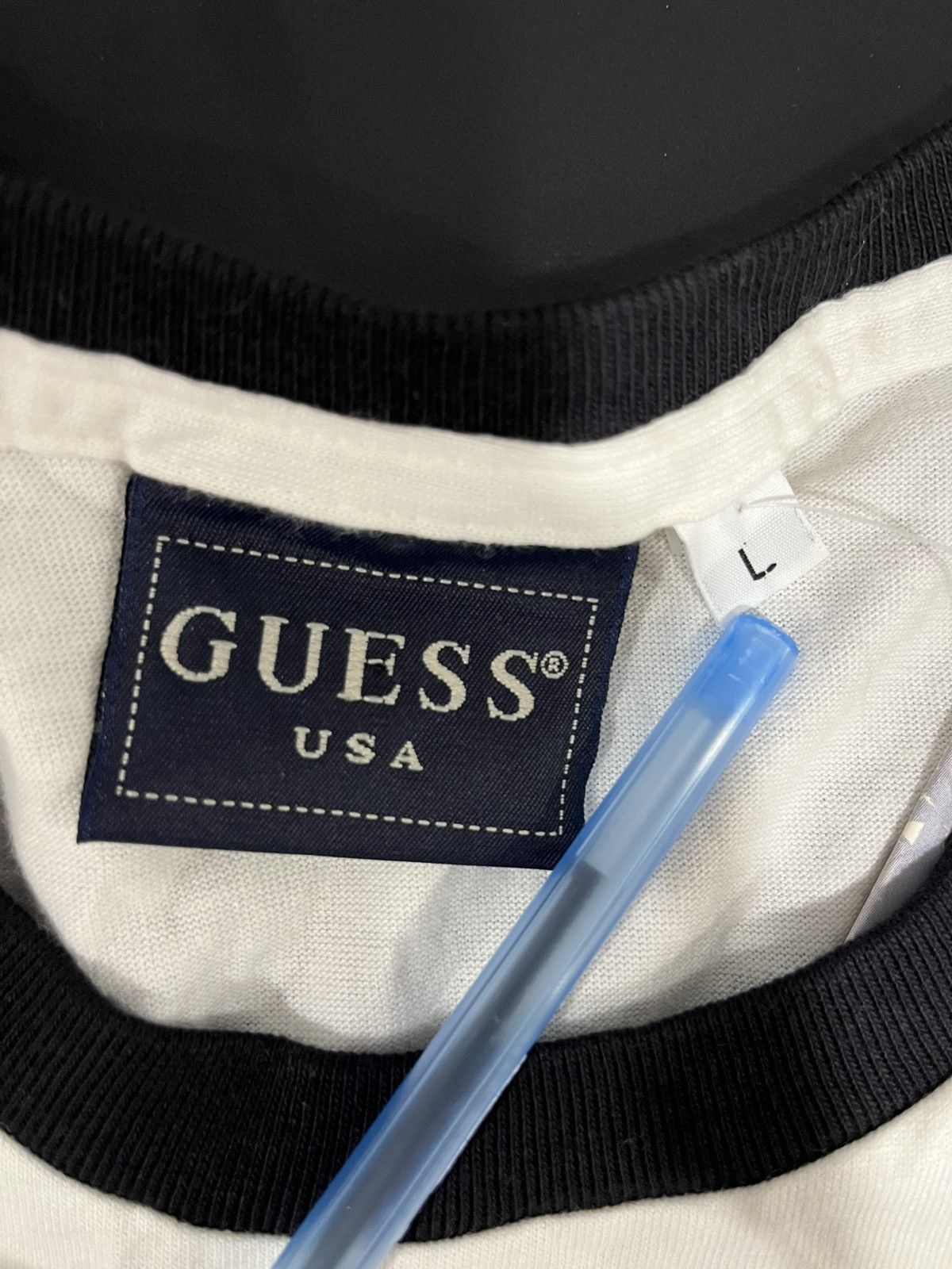 Guess × Vintage 90s guess jeans long sleeve shirt Size US L / EU 52-54 / 3 - 3 Thumbnail