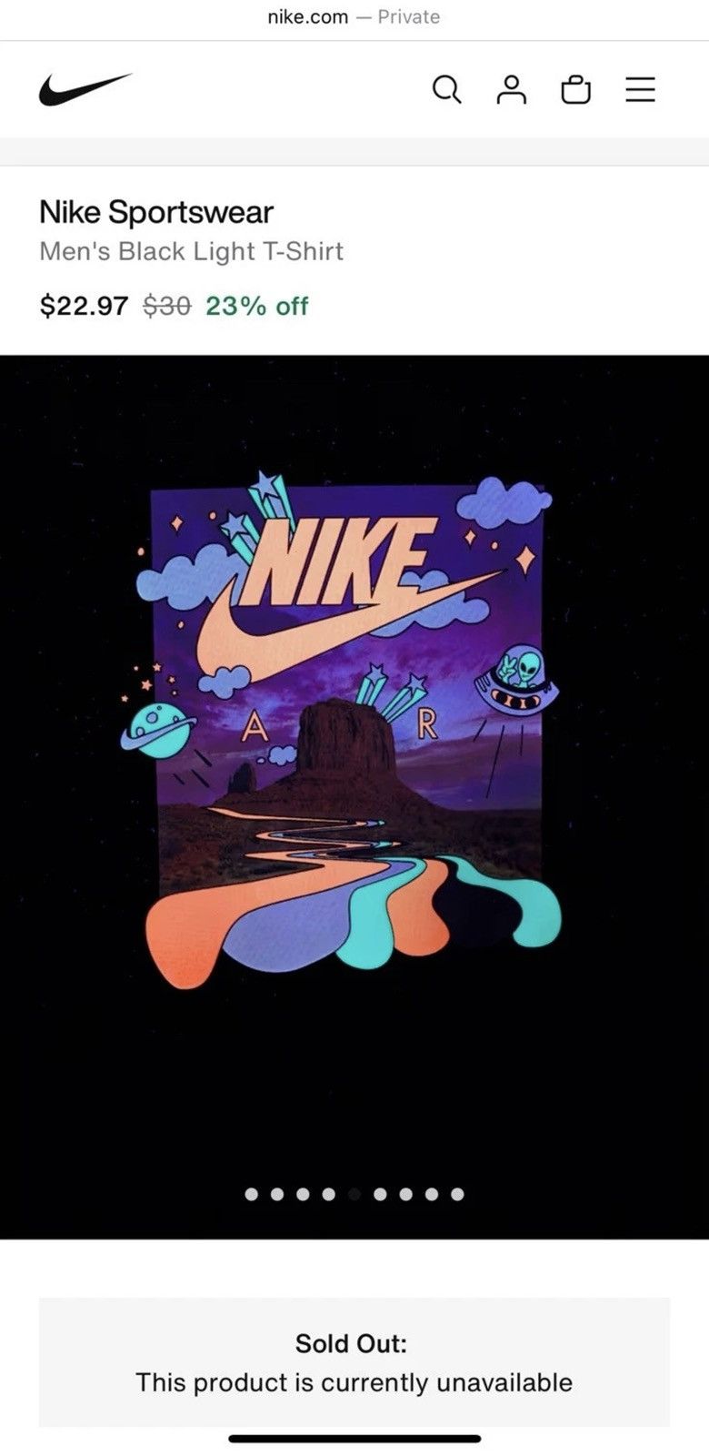 Nike Nike S/S Black Light Shirt Blue Colorway NWT DM2253-010 Size US S / EU 44-46 / 1 - 2 Thumbnail
