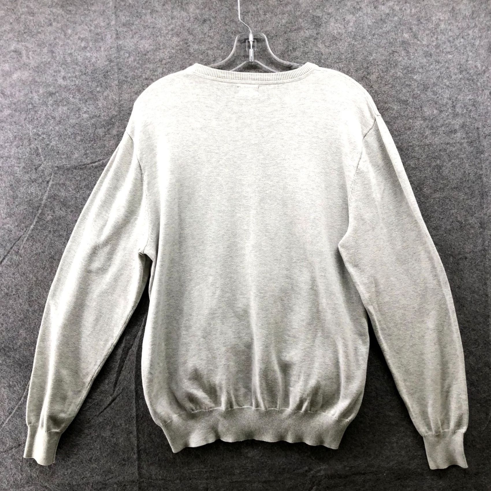 J.Crew J. Crew Crewneck Sweater Mens M Cotton Light Gray Pullover Knit Size US M / EU 48-50 / 2 - 2 Thumbnail