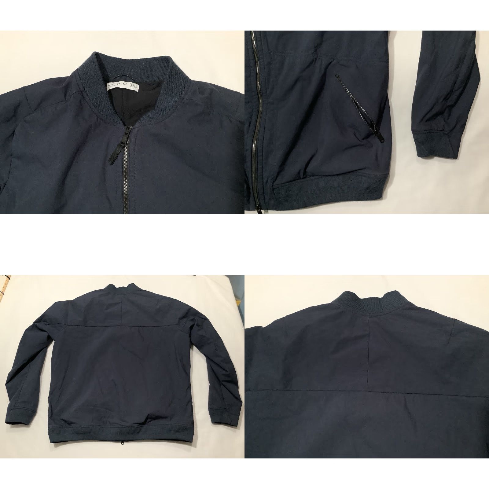 Vintage Hill City Bomber Jacket Blue XXL Water Resistant Zip Up Long Sleeve Men Size US XXL / EU 58 / 5 - 8 Thumbnail