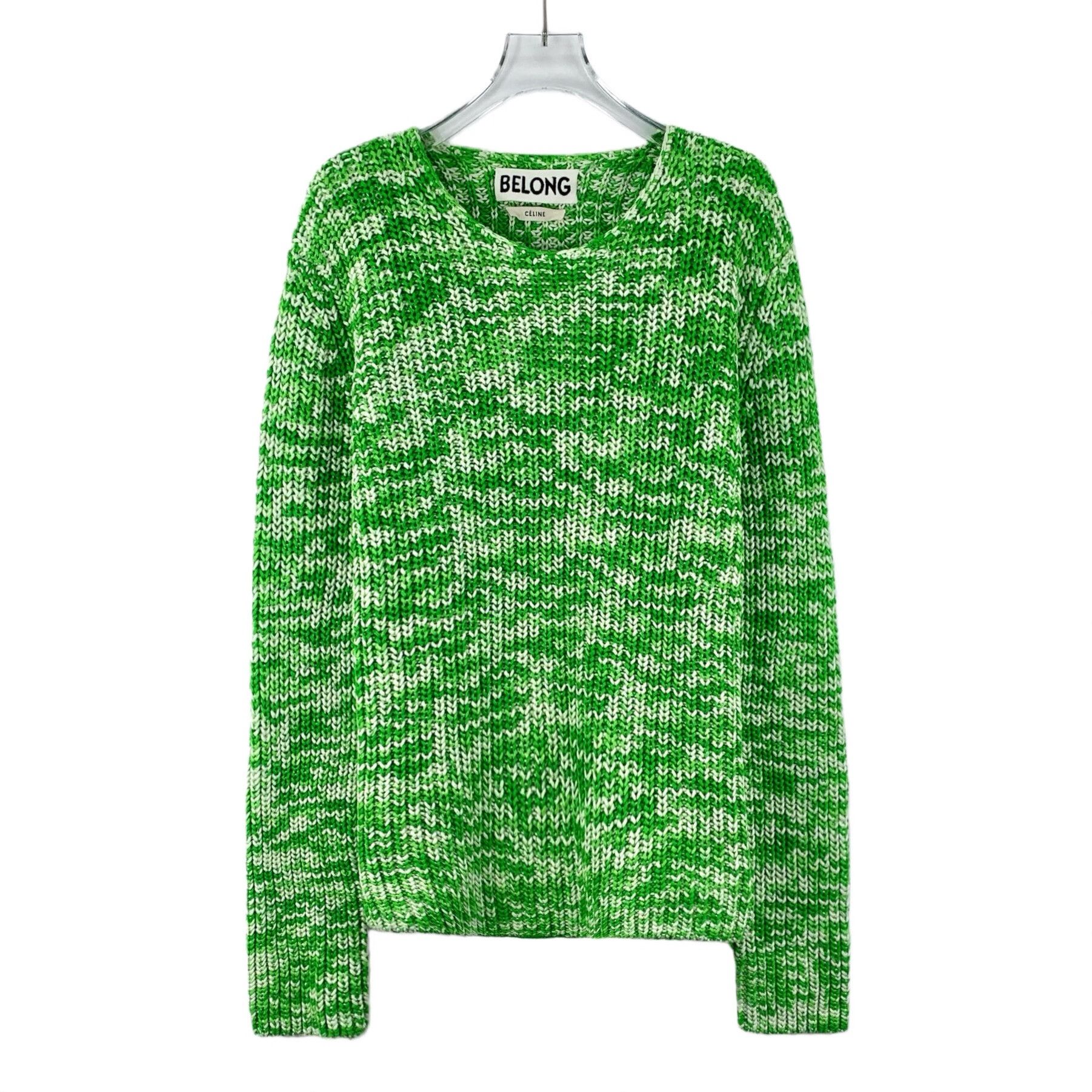 Celine Celine Knit Cotton Green Sweater M Women Size M / US 6-8 / IT 42-44 - 1 Thumbnail