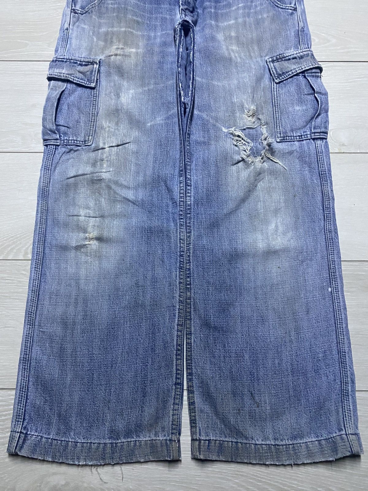Big John Vintage Big john Workwear Cargo Baggy Pants Size US 33 - 5 Thumbnail