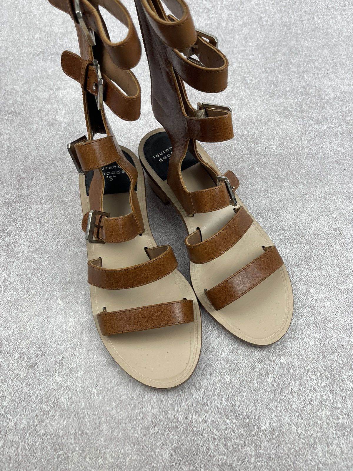 Other Laurence Dacade Brown Leather Halle Gladiator Sandals Size US 8 / IT 38 - 8 Thumbnail