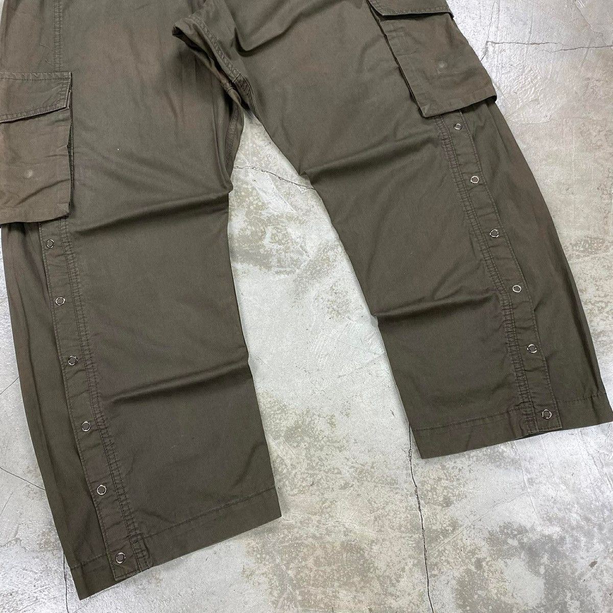 Final Home Survival Early 2000s Side Snap Cargo Pants Size US 34 / EU 50 - 4 Thumbnail