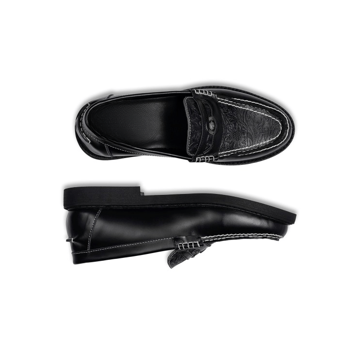 Designer Paradox Classic Black Croco Pattern Size US 10 / EU 43 - 3 Thumbnail