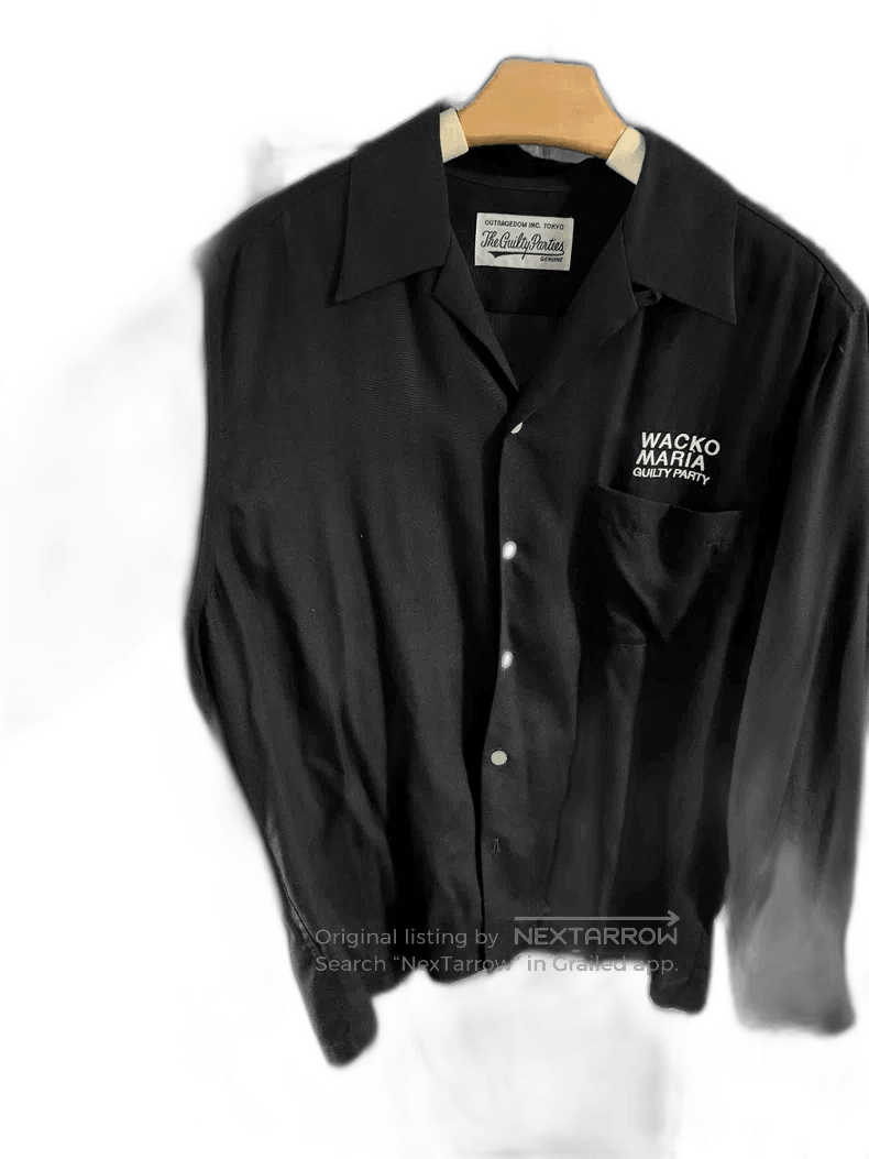 Wacko Maria Wacko Maria Men's Black Button-Up Shirt Size US S / EU 44-46 / 1 - 1 Thumbnail