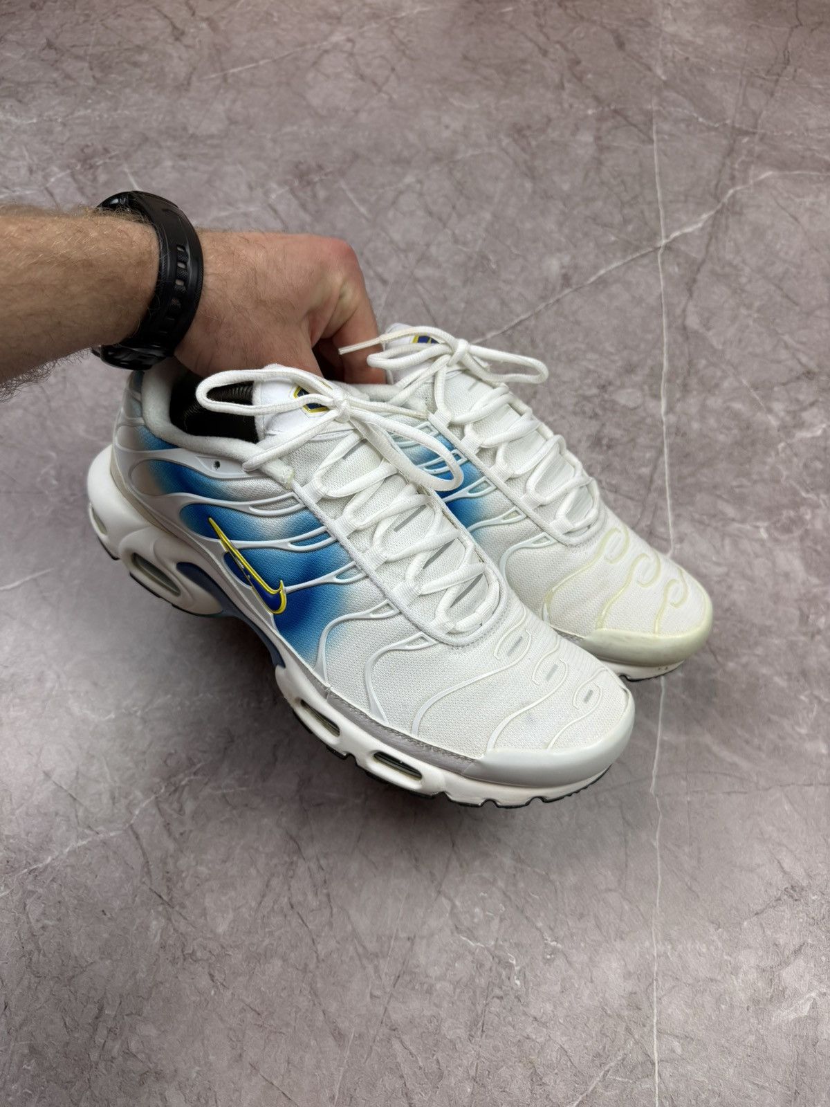 Nike Nike Air Max Plus TN "White Blue Gradient" / Yellow Swoosh Size US 11 / EU 44 - 20 Thumbnail