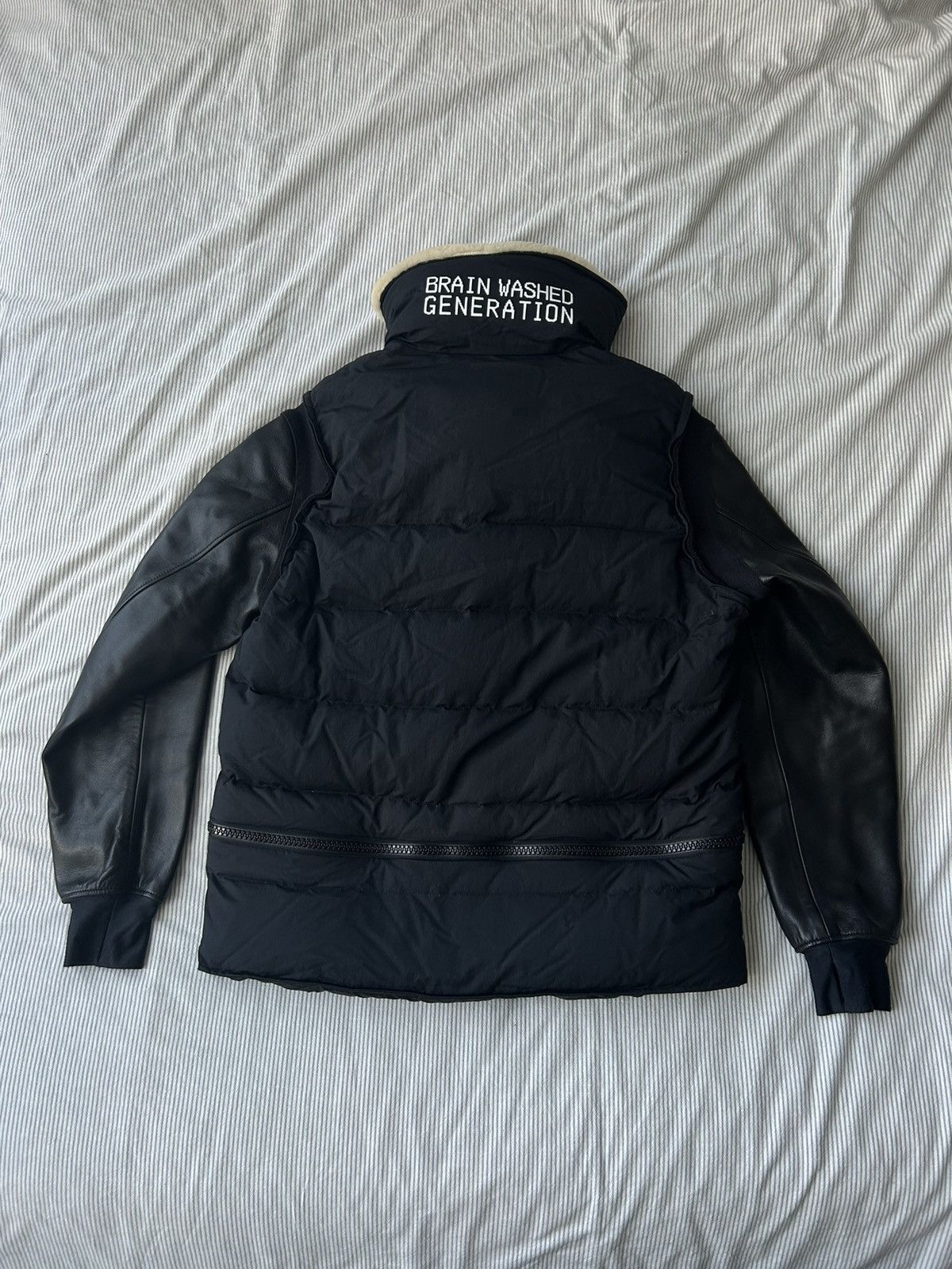 image of Jun Takahashi x Undercover (2) Aw17 Brain Washed Generation Down Jacket in Black (Size Medium)