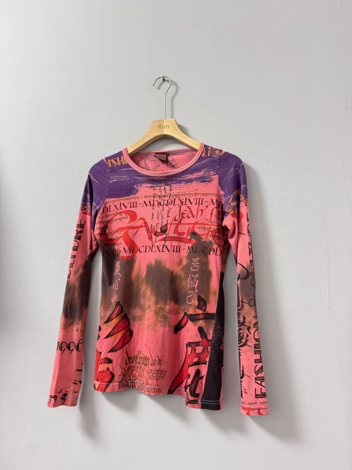 Jean Paul Gaultier JPG dusty red-purple cotton long sleeve 40 9/10 Size S / US 4 / IT 40 - 2 Thumbnail