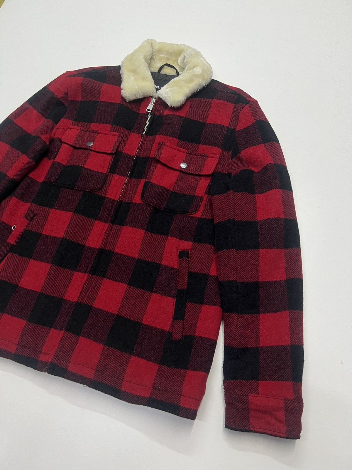 Forever 21 FOREVER 21 RED PLAID TARTAN JACKET Size US M / EU 48-50 / 2 - 3 Thumbnail