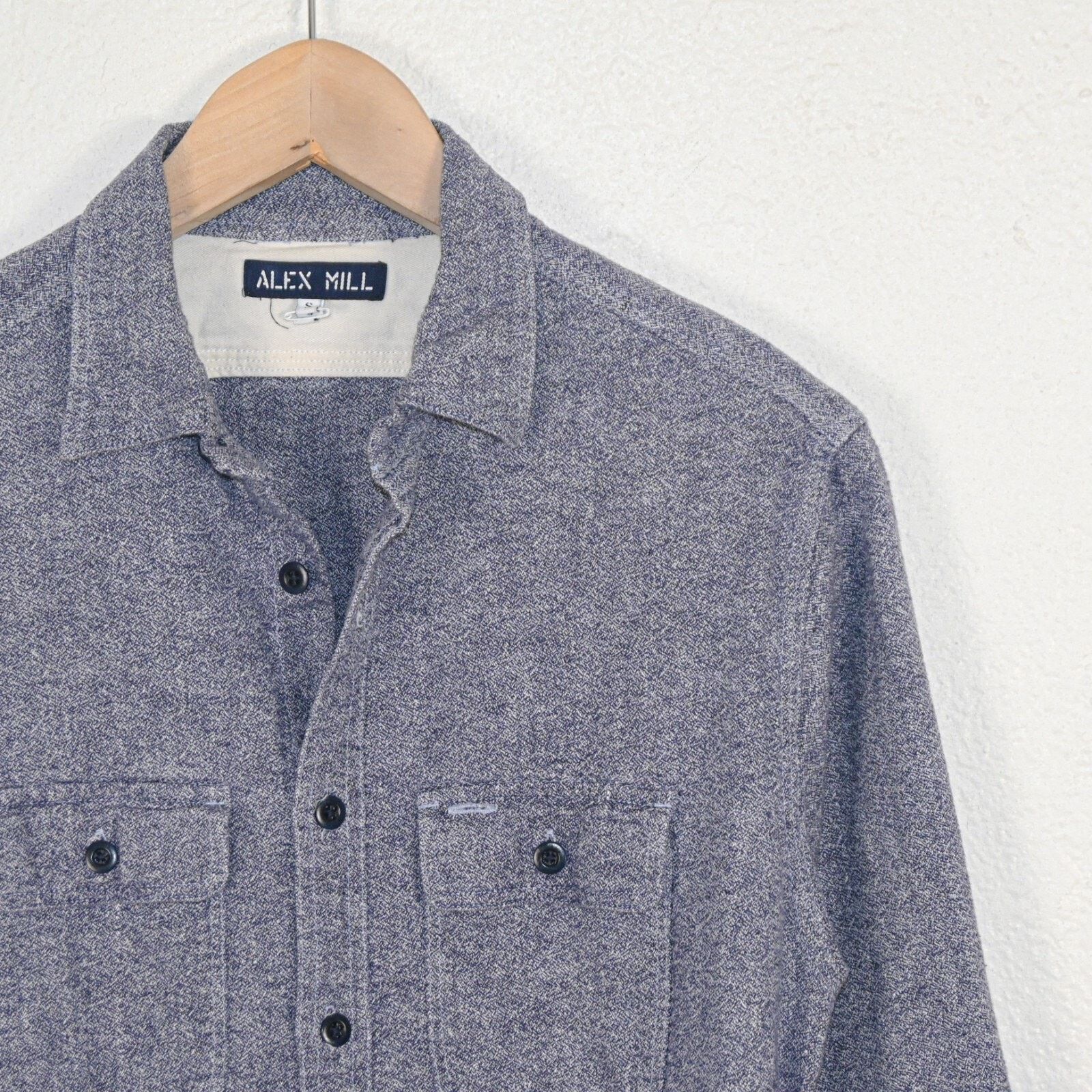 Alex Mill ALEX MILL Men's Caden Roadhouse Button up Shirt Navy Small Size US S / EU 44-46 / 1 - 3 Thumbnail