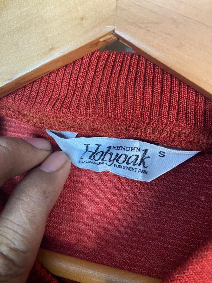 Japanese Brand × Vintage Unisex 🔥Vintage holyoak zipper sleeveless knitwear Size US S / EU 44-46 / 1 - 5 Thumbnail