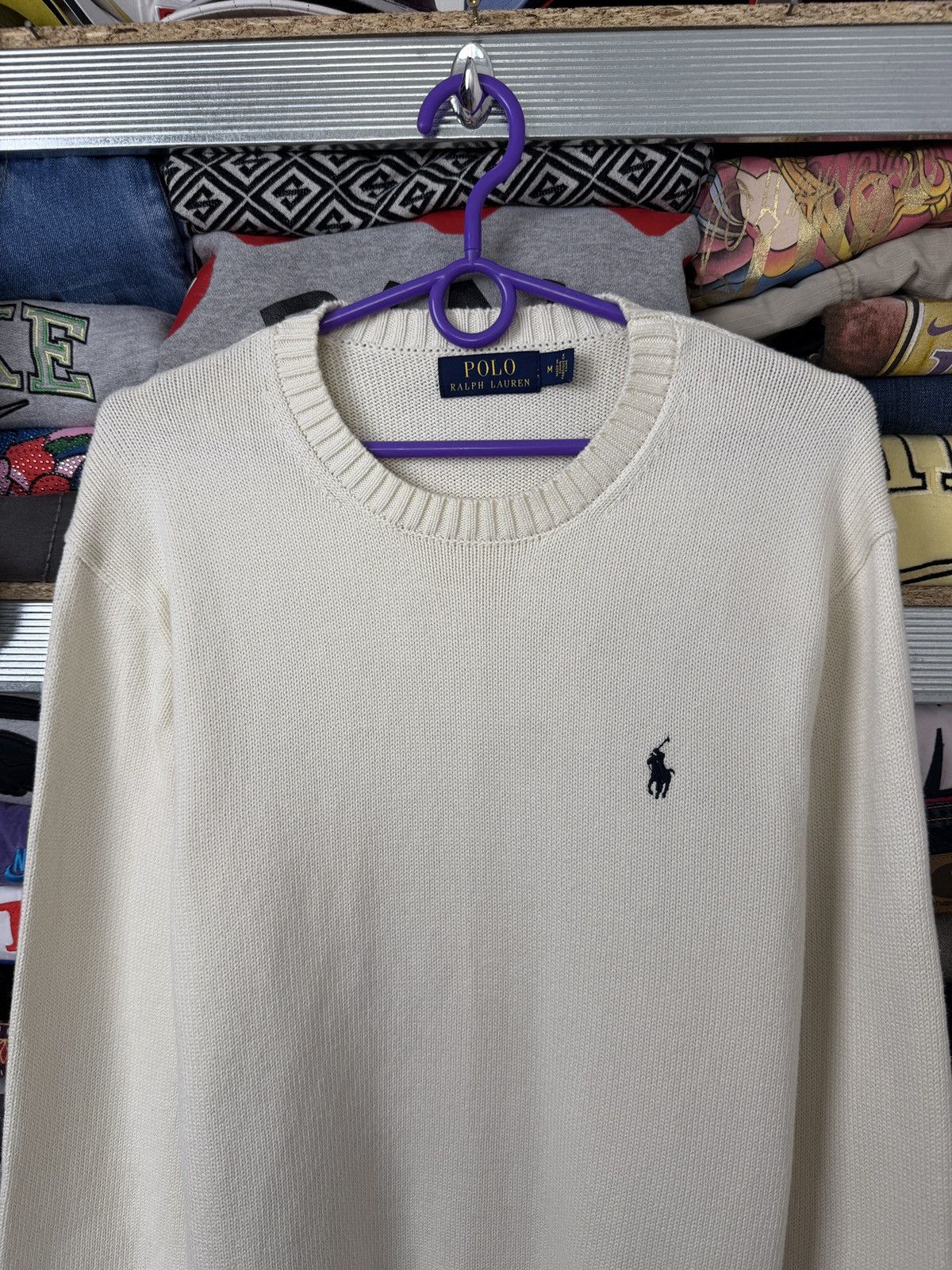 Polo Ralph Lauren Polo Ralph Lauren Cream Knit Sweater Size US M / EU 48-50 / 2 - 3 Thumbnail