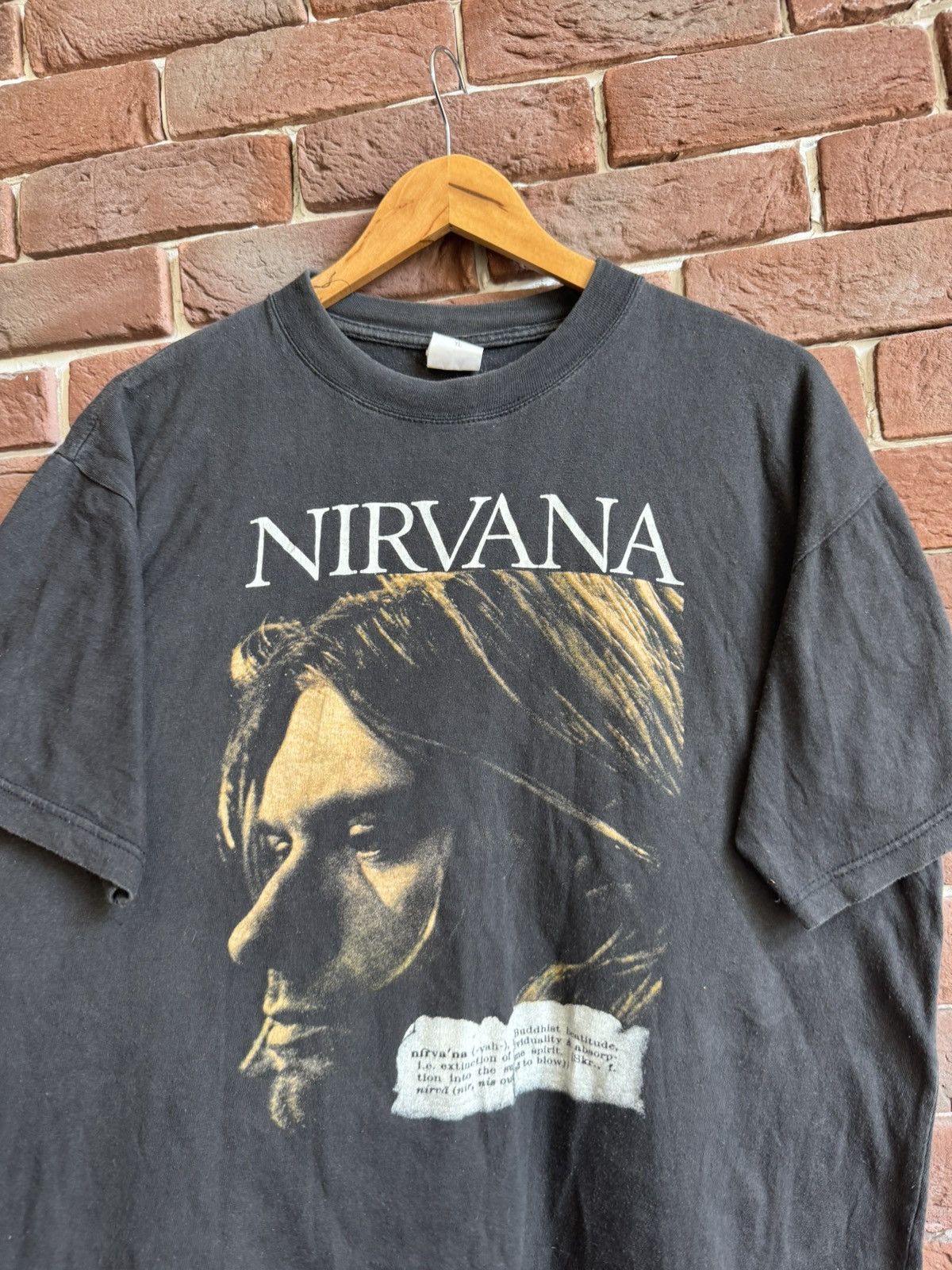 Band Tees Vintage 90s Nirvana Kurt Cobain Buddhist Grunge Band T shirt Size US L / EU 52-54 / 3 - 3 Thumbnail