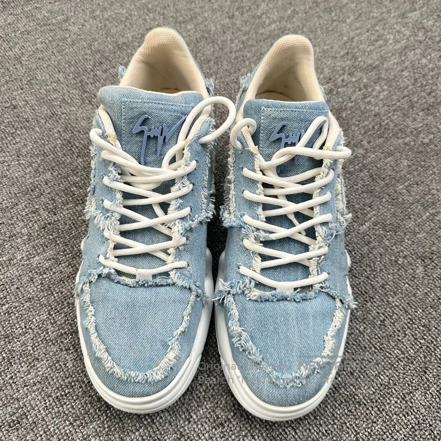 Giuseppe Zanotti Giuseppe Zanotti GZ Men's Blue Denim Sneakers. Size US 9 / EU 42 - 1 Thumbnail