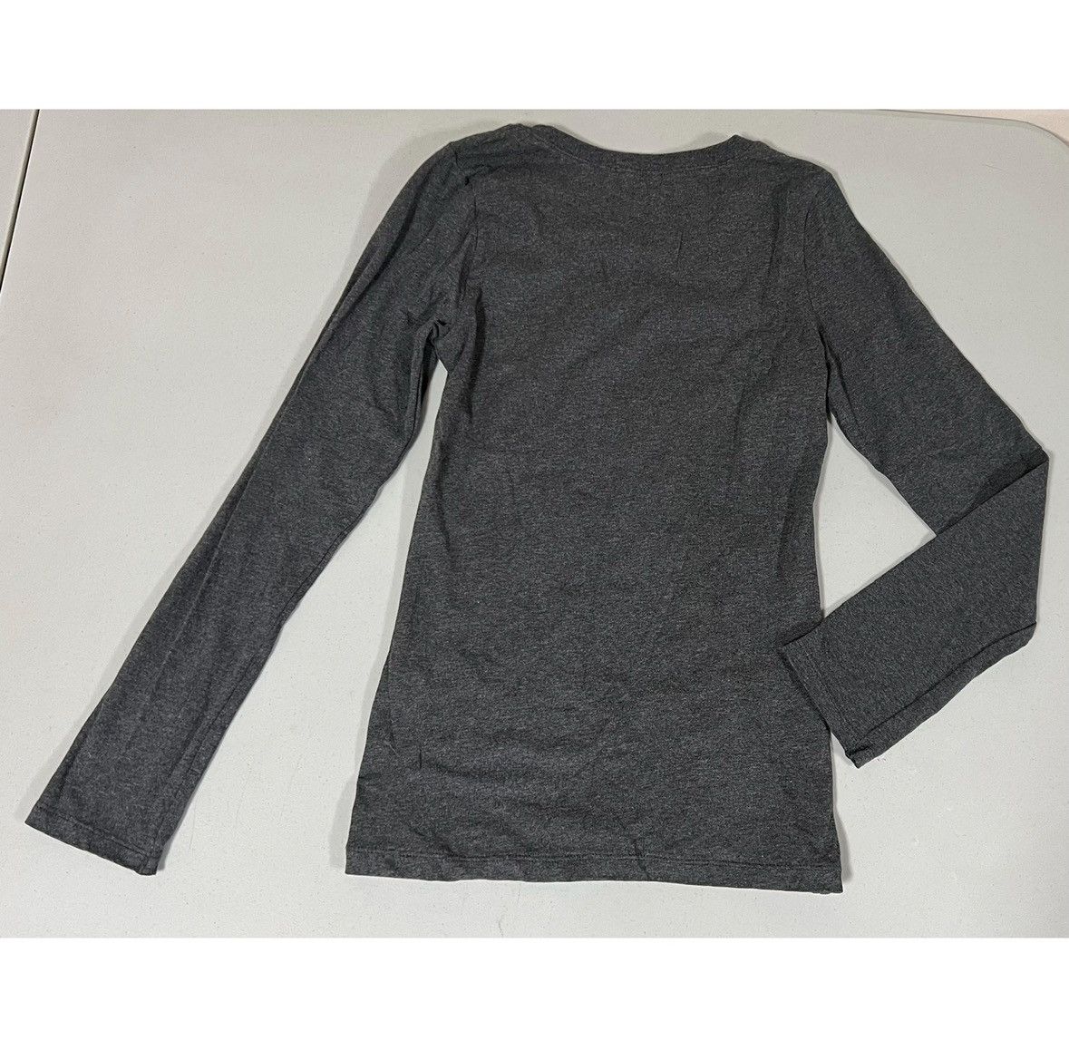 Japanese Brand Gray Marled Crewneck Long Sleeve T-Shirt Top Tee Size S 🩶 Size S / US 4 / IT 40 - 3 Thumbnail