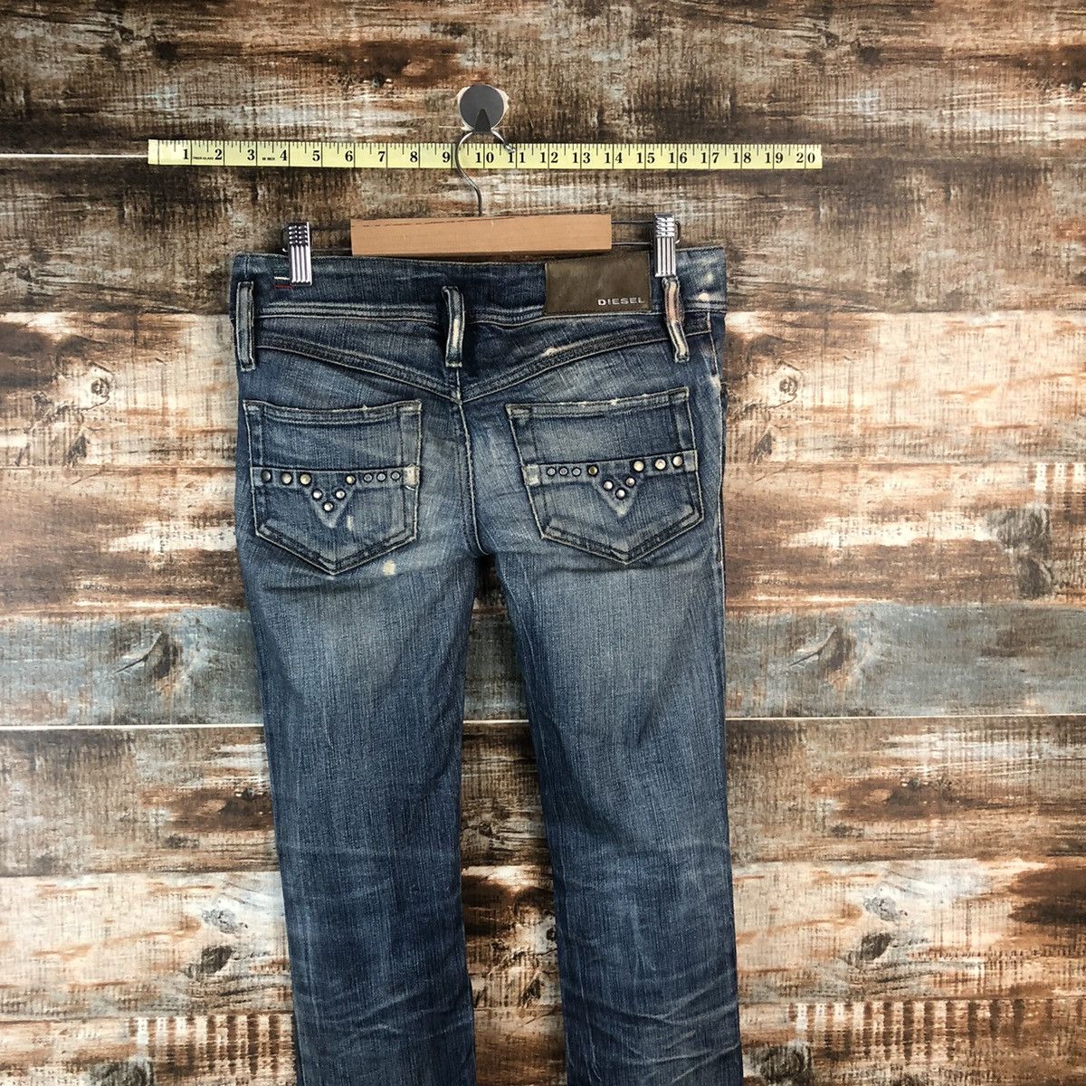 Diesel Diesel italy Black Distressed ripped Denim Pants #A2117 Size 27" / US 4 / IT 40 - 17 Thumbnail
