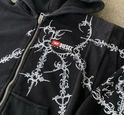 VIBE Gothic Cyber Sigilism Y2K Zip Up Hoodie Size US S / EU 44-46 / 1 - 3 Thumbnail