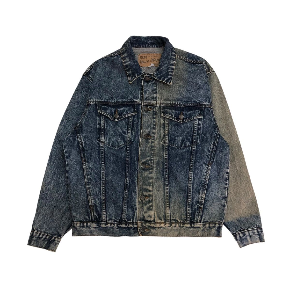 Japanese Brand 🔥VINTAGE RUSTY TRUCKER DENIM JACKET MAC HOPE ISSEY MIYAKE Size US M / EU 48-50 / 2 - 1 Thumbnail