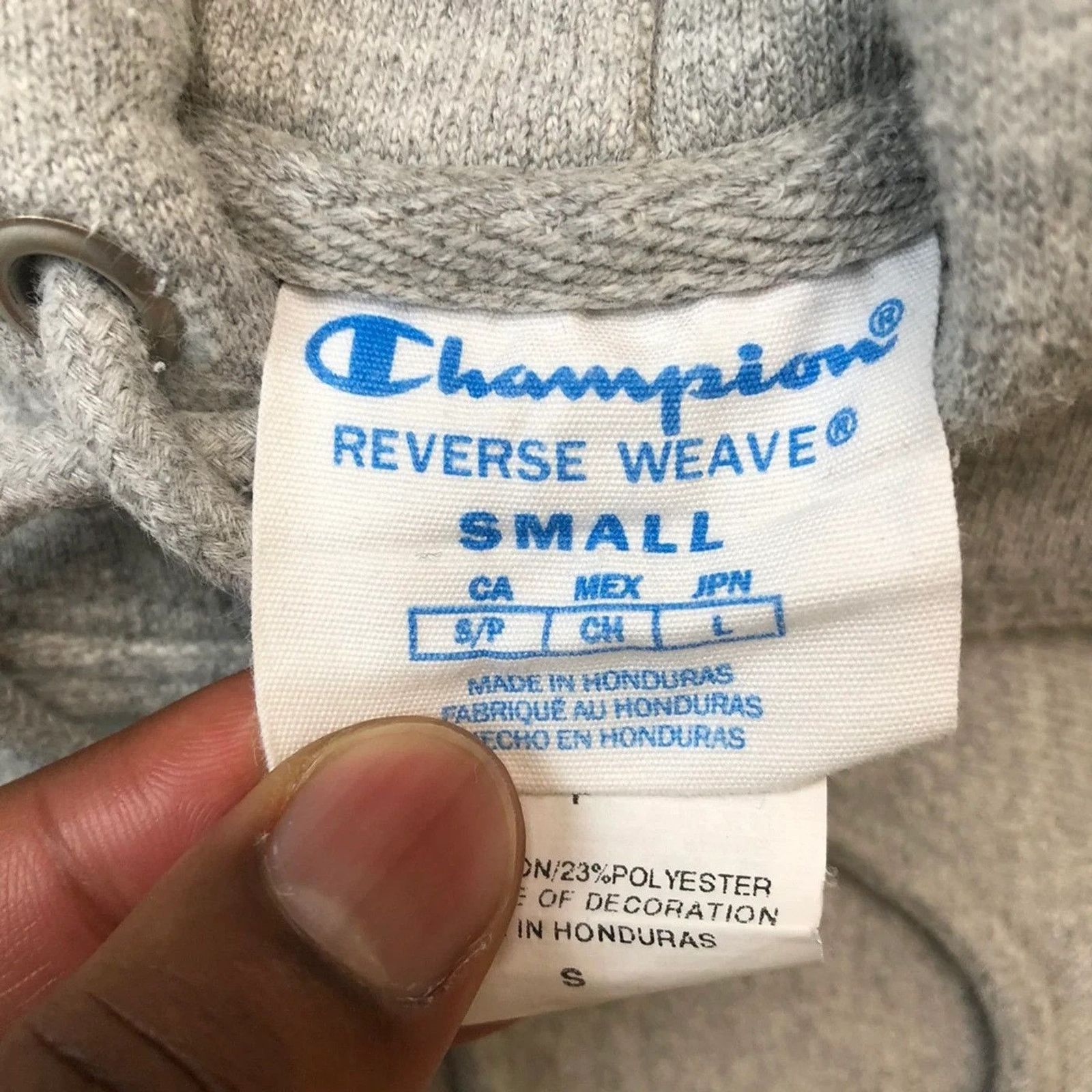 Champion × Vintage Champion Hoodie Small Reverse Weave C Logo Pullover Hooded Size S / US 4 / IT 40 - 7 Thumbnail