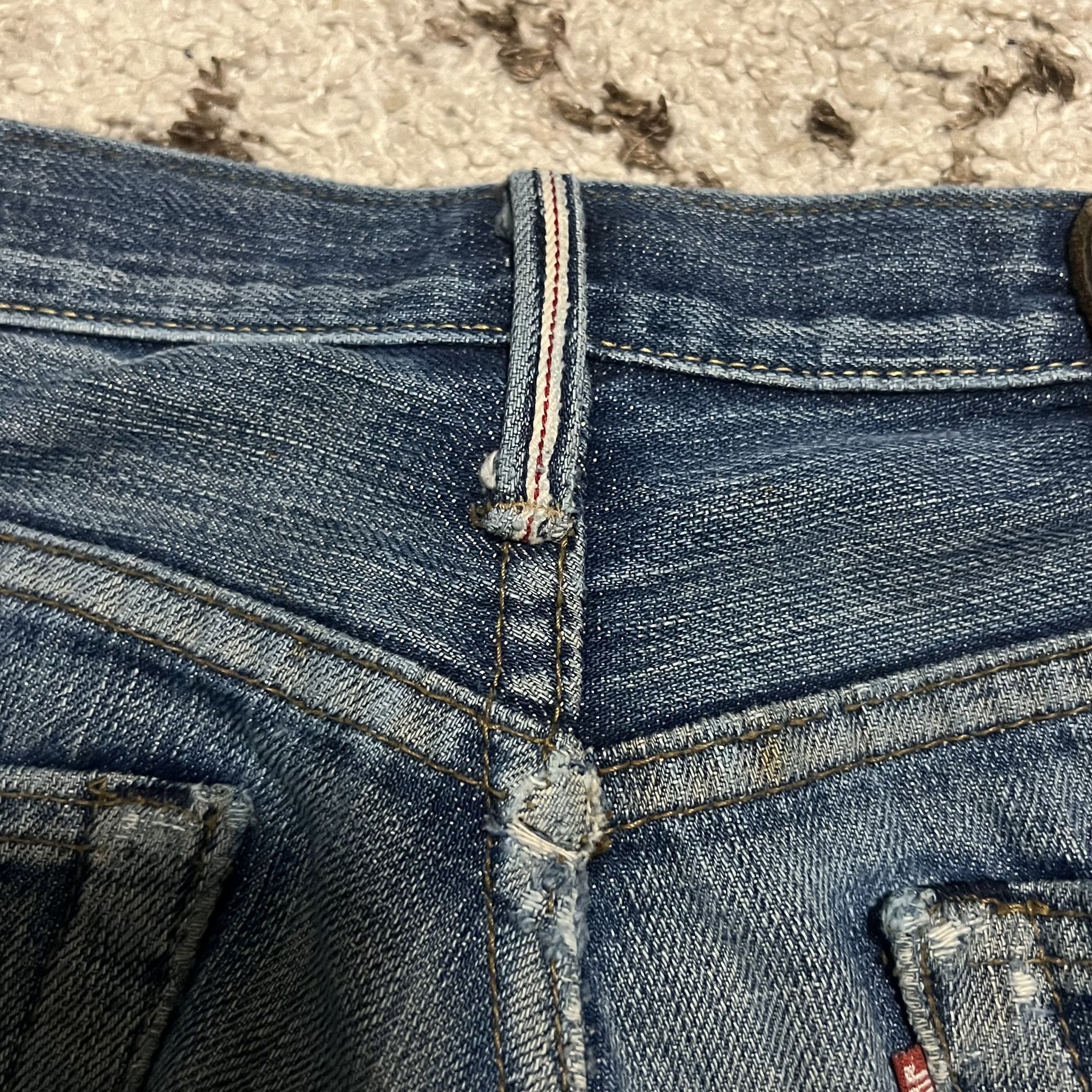 Levi's × Levi's Vintage Clothing × Vintage Levis Vintage Clothing 501XX Big E Selvedge Jeans 32x28 Size US 32 / EU 48 - 8 Thumbnail