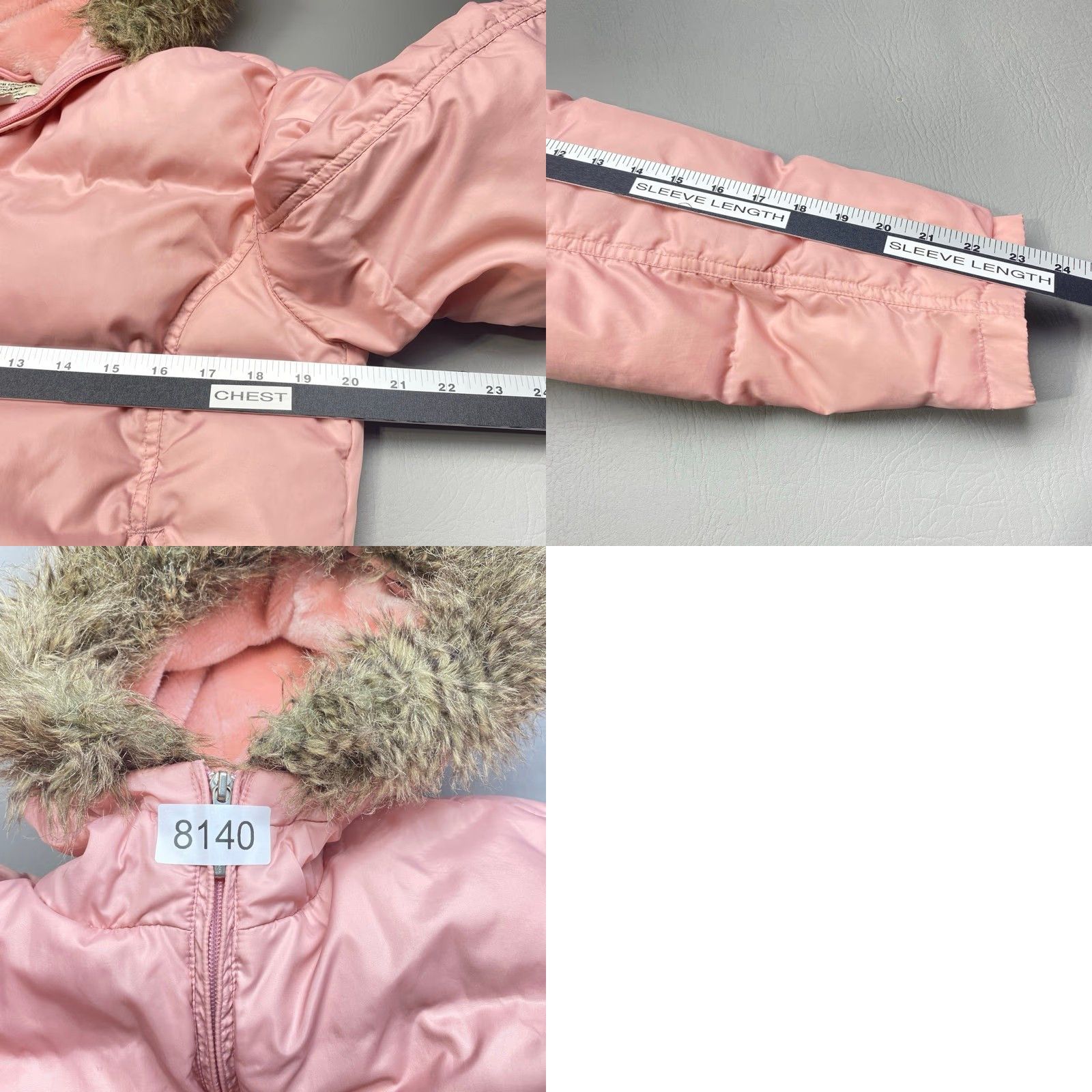 Polo Ralph Lauren Polo Jeans Ralph Lauren Womens Small Full Zip Hood Fur Lined Pink Puffer Jacket Size 28" / US 6 / IT 42 - 8 Thumbnail