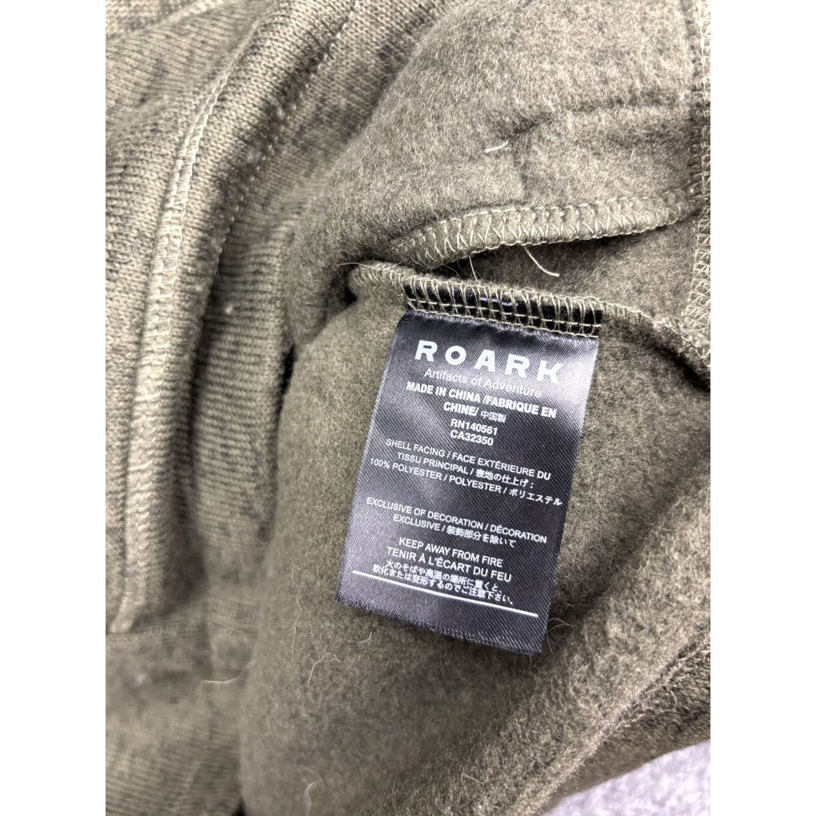 Vintage Roark Revival Jacket Mens L Green Hooded Fleece Full Zip Outdoor Hiking Size US L / EU 52-54 / 3 - 7 Thumbnail
