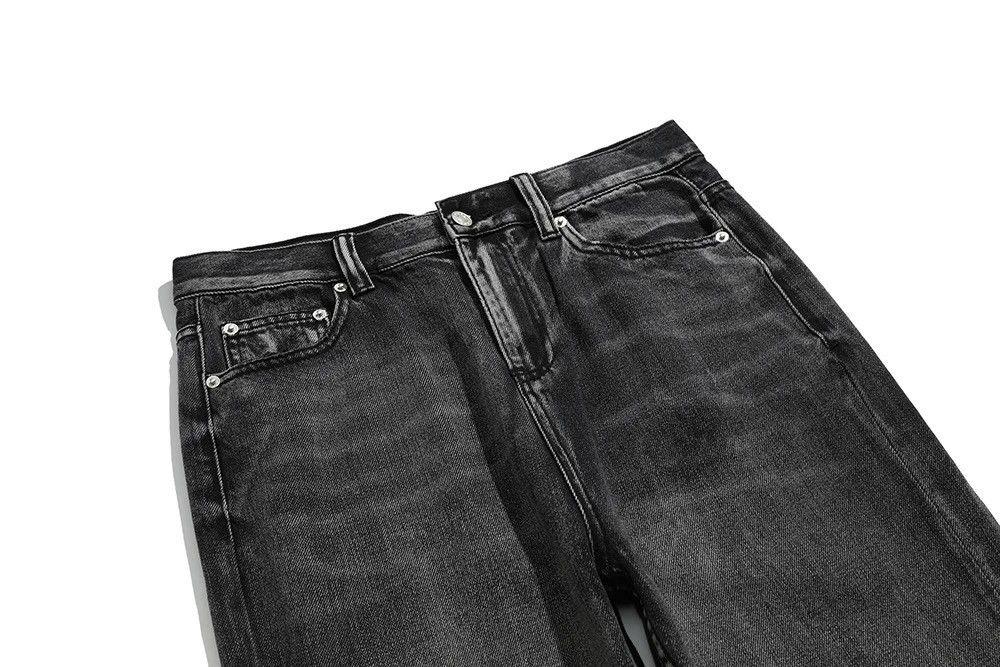 Jean × Vintage Black Washed Damage Baggy jeans y2k 90’s retro style Size US 32 / EU 48 - 5 Thumbnail