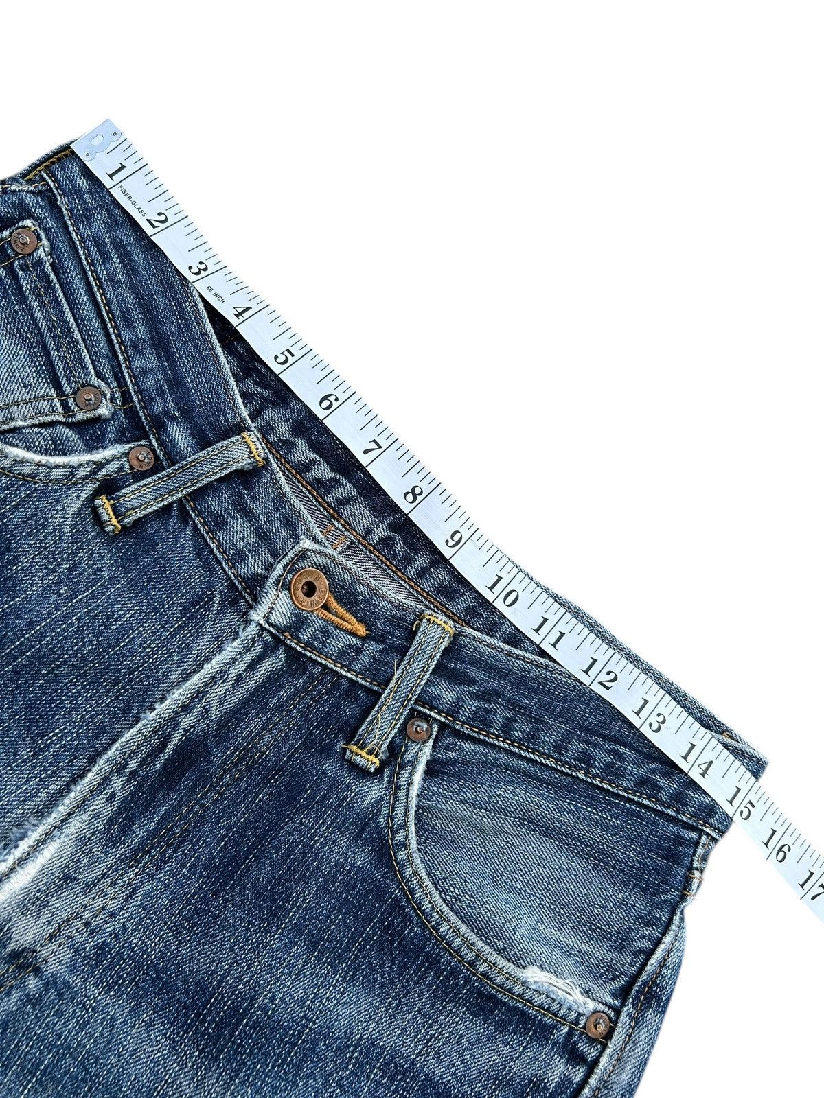 Kapital Trashed Vintage Edwin 505z Selvedge Denim Jeans Size US 30 / EU 46 - 16 Thumbnail