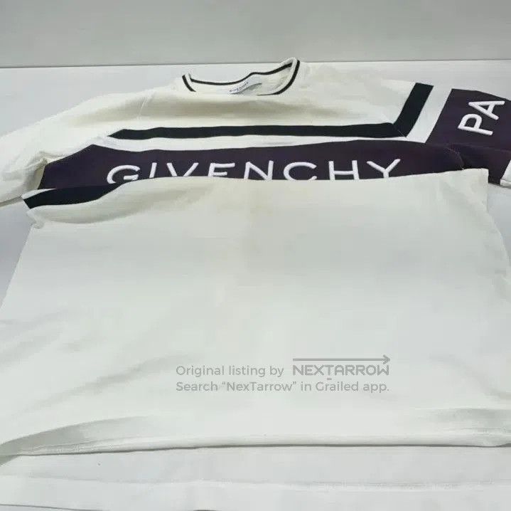 Givenchy Givenchy Striped Logo Embroidered Short Sleeve T-Shirt. Size US L / EU 52-54 / 3 - 6 Thumbnail