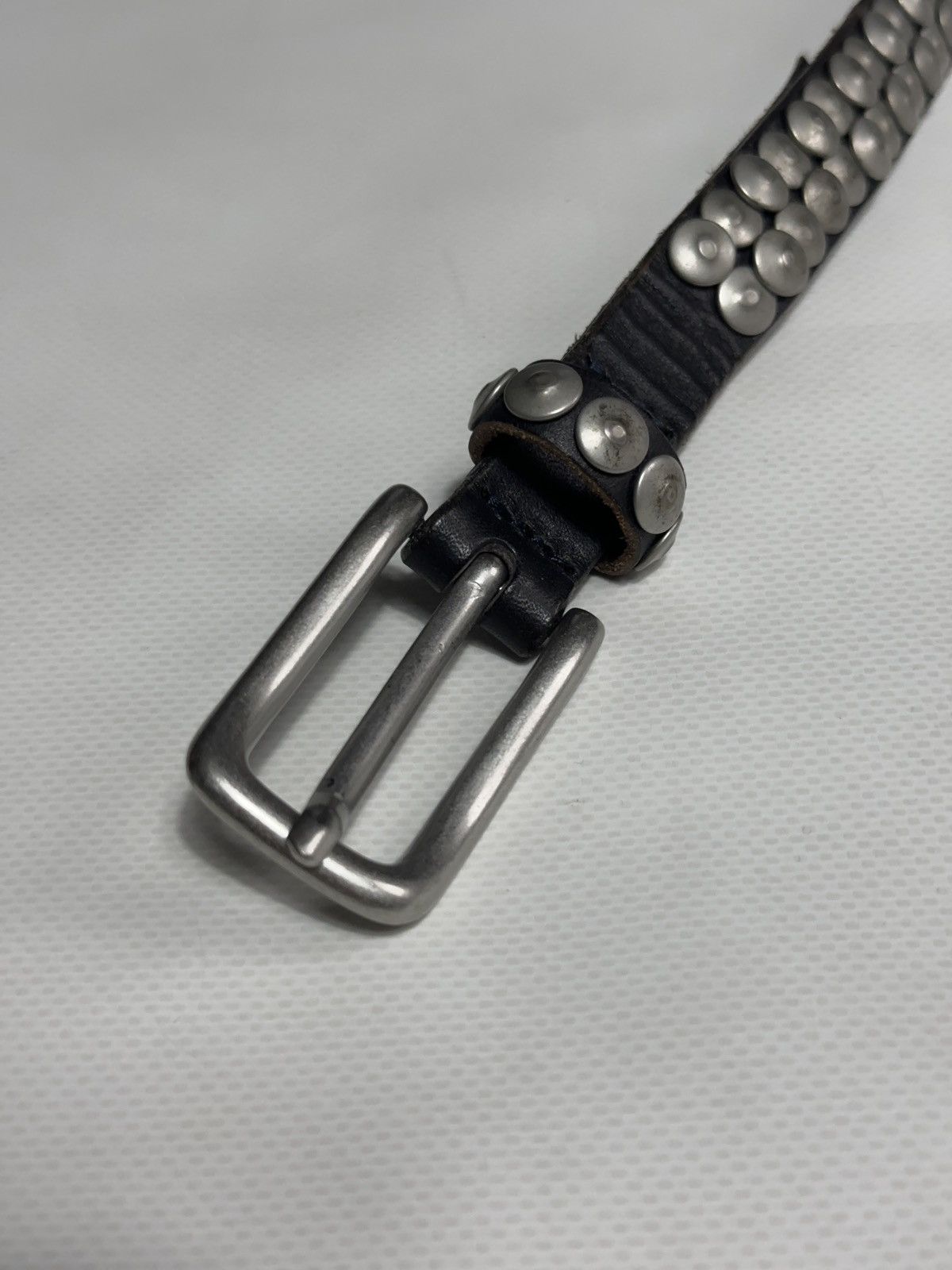 LIEBESKIND BERLIN Liebeskind Berlin Leather Studded Belt Metal Rivets 95 cm Size ONE SIZE - 5 Thumbnail