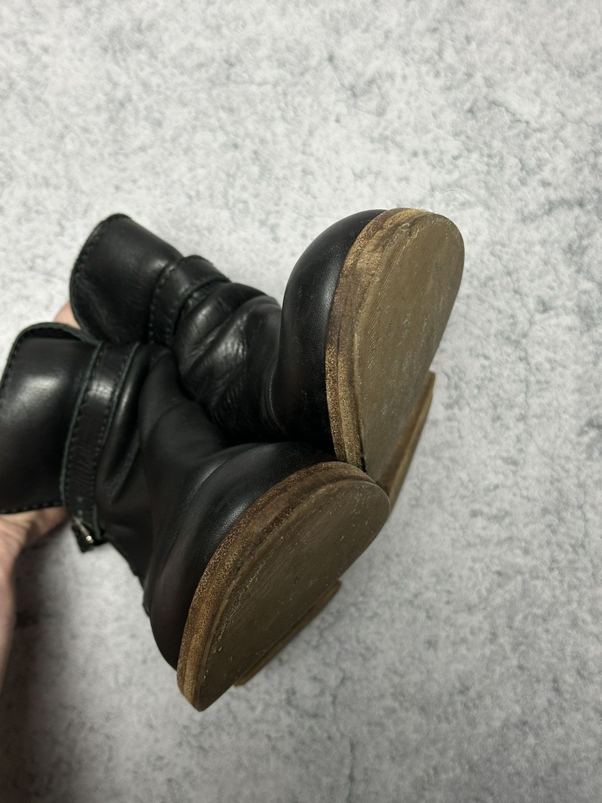 Acne Studios Acne Black Leather Ankle Boots Size US 8 / IT 38 - 7 Thumbnail