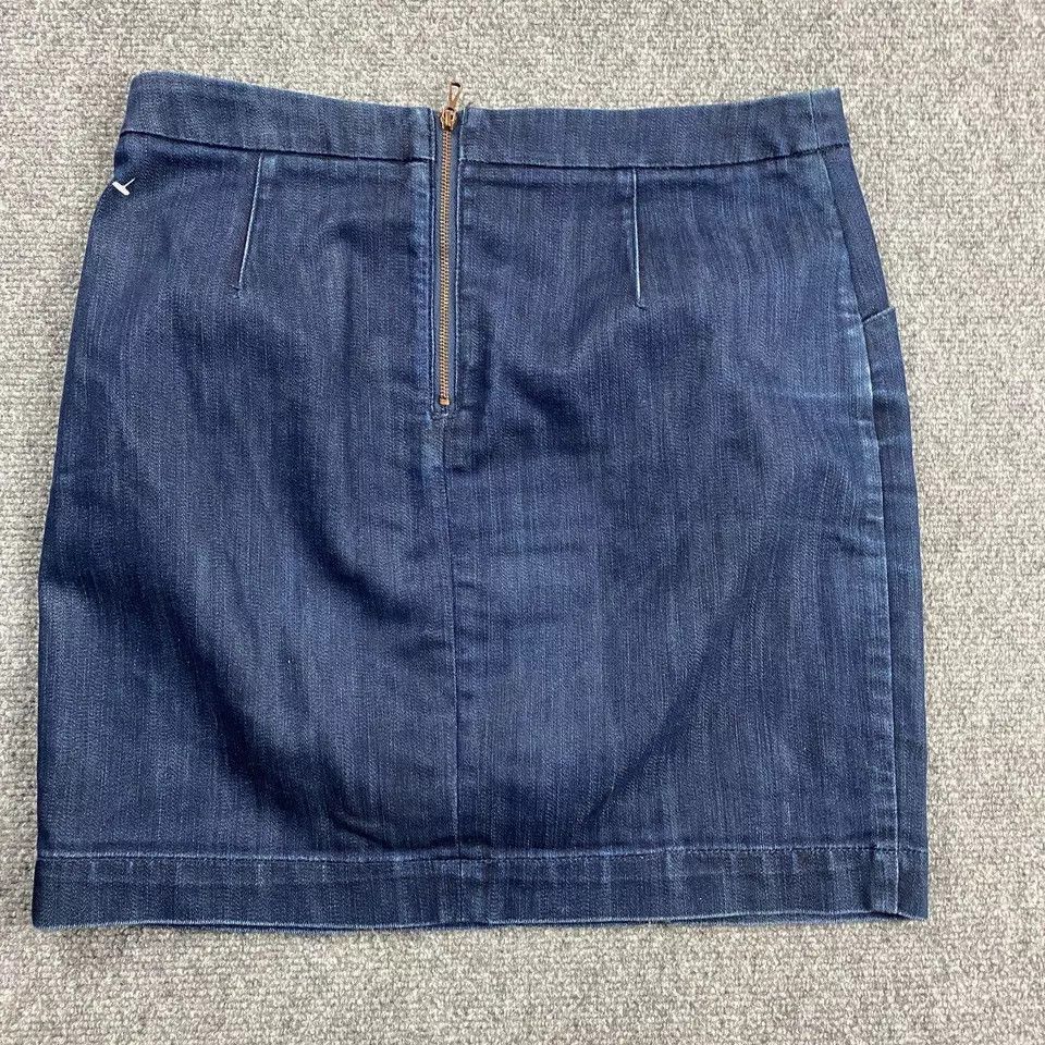 Anthropologie Anthropologie Leifsdottir Skirt Women's 8 Blue Denim Mini Size 30" / US 8 / IT 44 - 4 Thumbnail