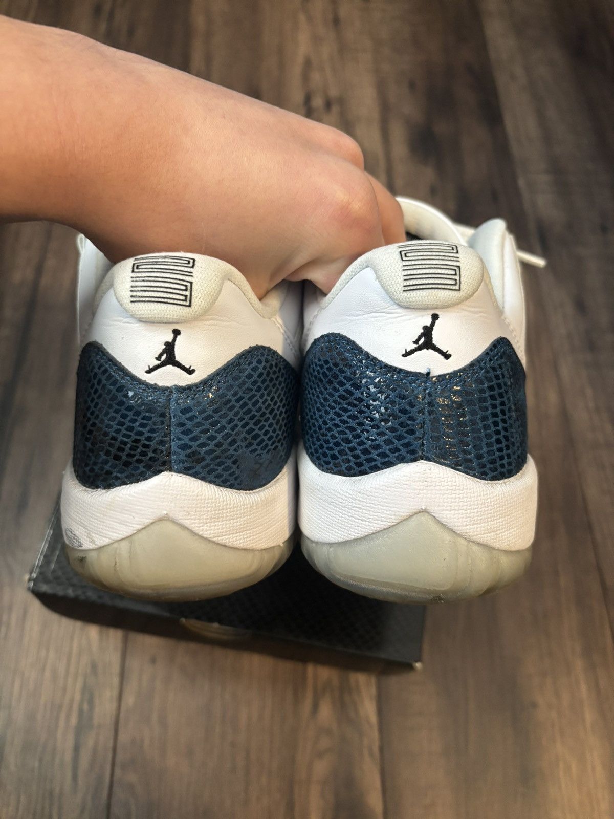 Jordan Brand Size 10 - Jordan 11 Low Navy Snakeskin 2019 Size US 10 / EU 43 - 5 Thumbnail