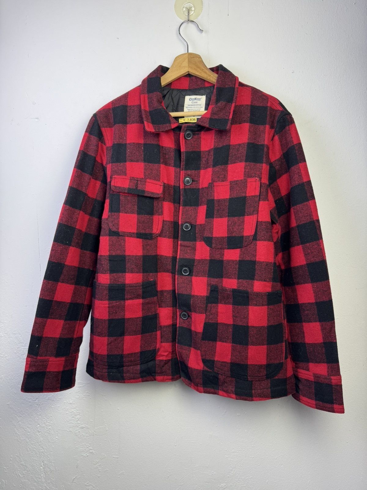 Oshkosh vintage OshKosh B'Gosh tartan rug jacket Size US L / EU 52-54 / 3 - 3 Thumbnail