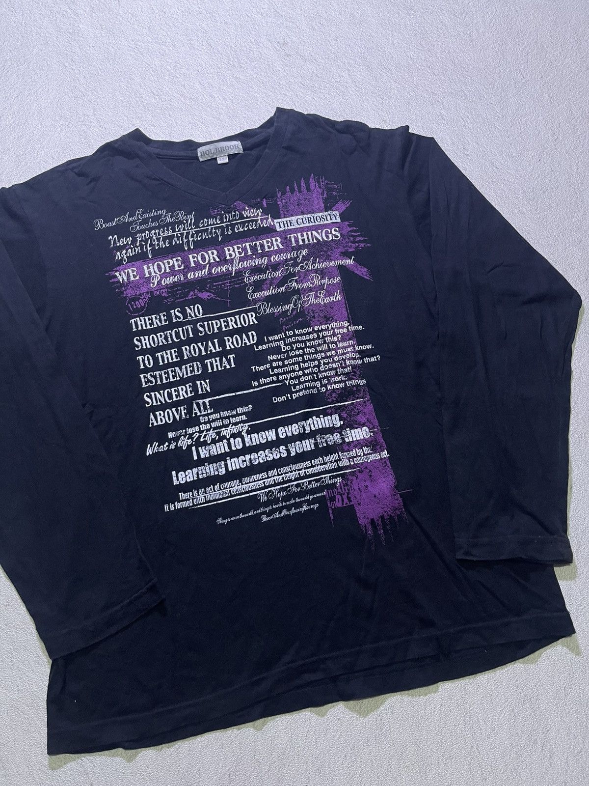 Japanese Brand Y2K HOL-BROOK long sleeve tshirt Size US L / EU 52-54 / 3 - 2 Thumbnail