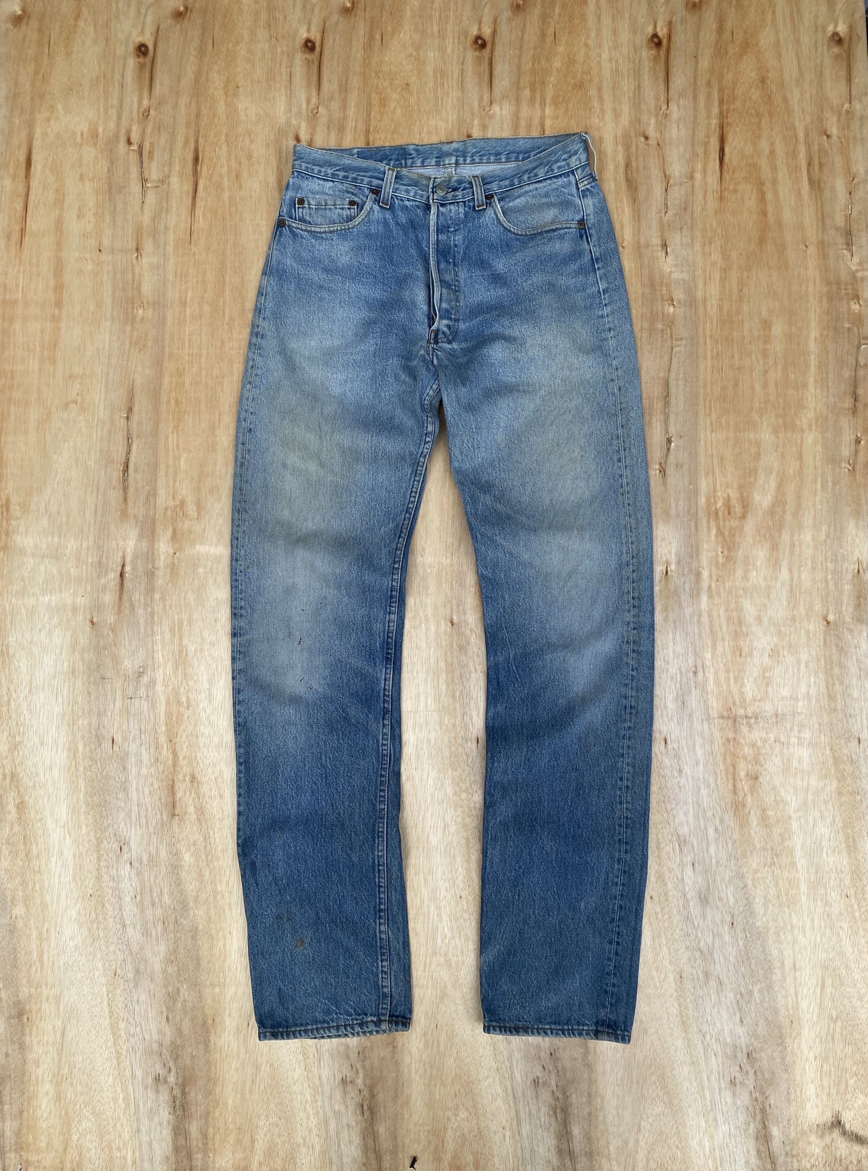 Levi's × Vintage Vintage 70s Levis 501 Single R Distressed dirty stonewash Size US 32 / EU 48 - 1 Thumbnail