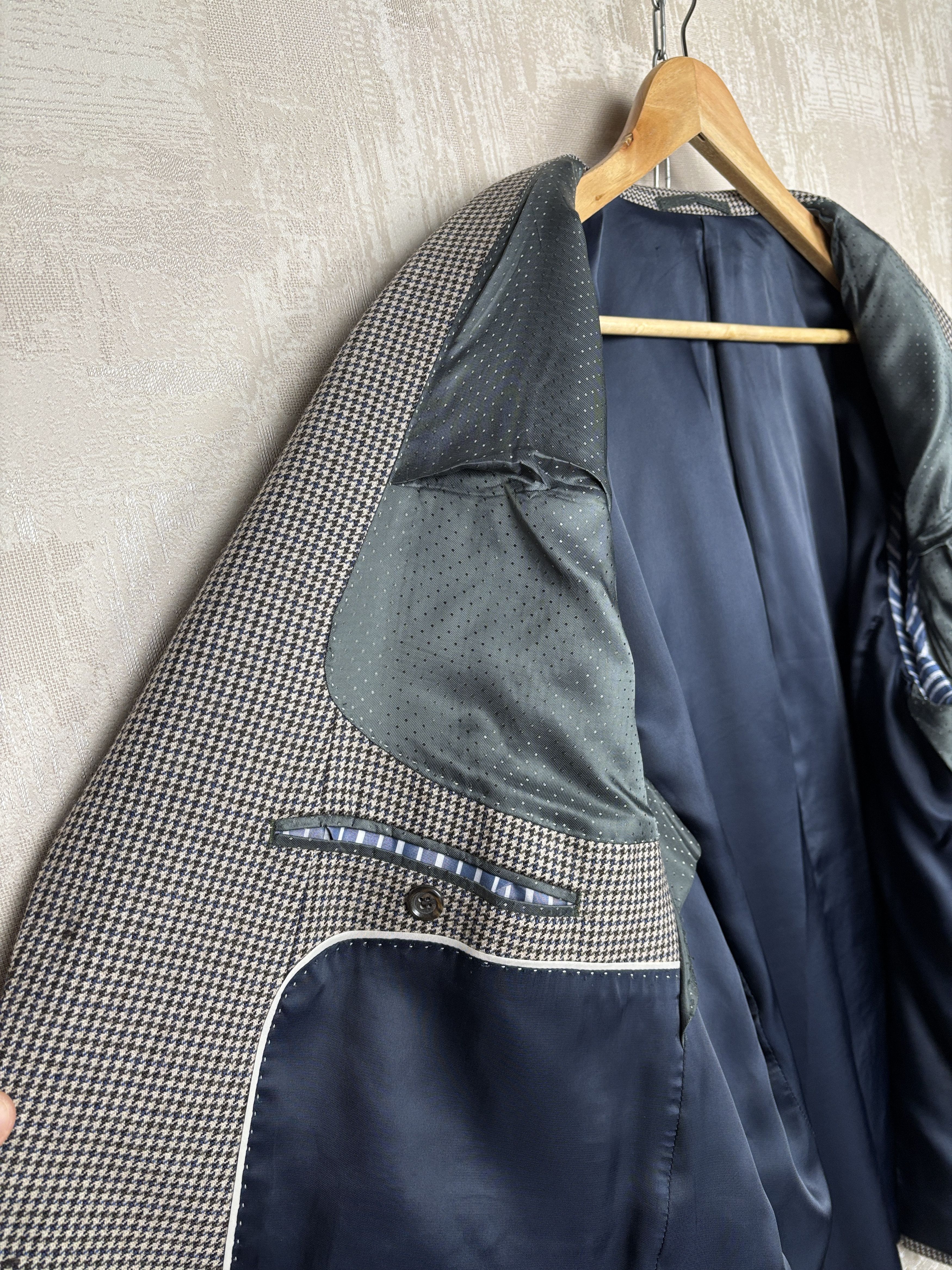 Marks & Spencer Marks and Spencer Wool Houndstooth Blazer Lanificio Campore Size 46R - 11 Thumbnail