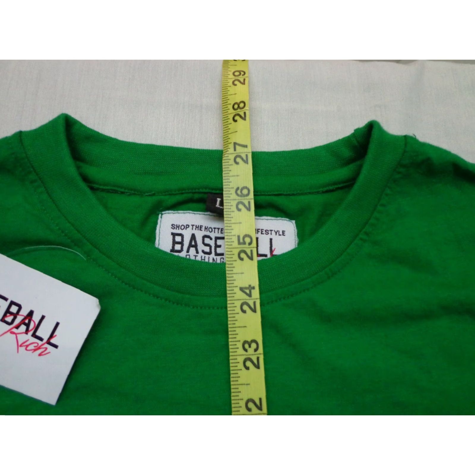 Vintage Baseball Rich T-Shirt Men Large Green Short Sleeve New w Defect Size US L / EU 52-54 / 3 - 5 Thumbnail
