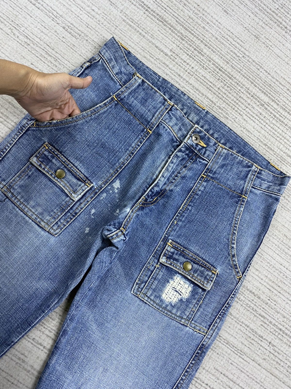 Boycott × Vintage Vintage Boycott Bush Pants Distressed Denim Rare Jeans Size US 32 / EU 48 - 10 Thumbnail