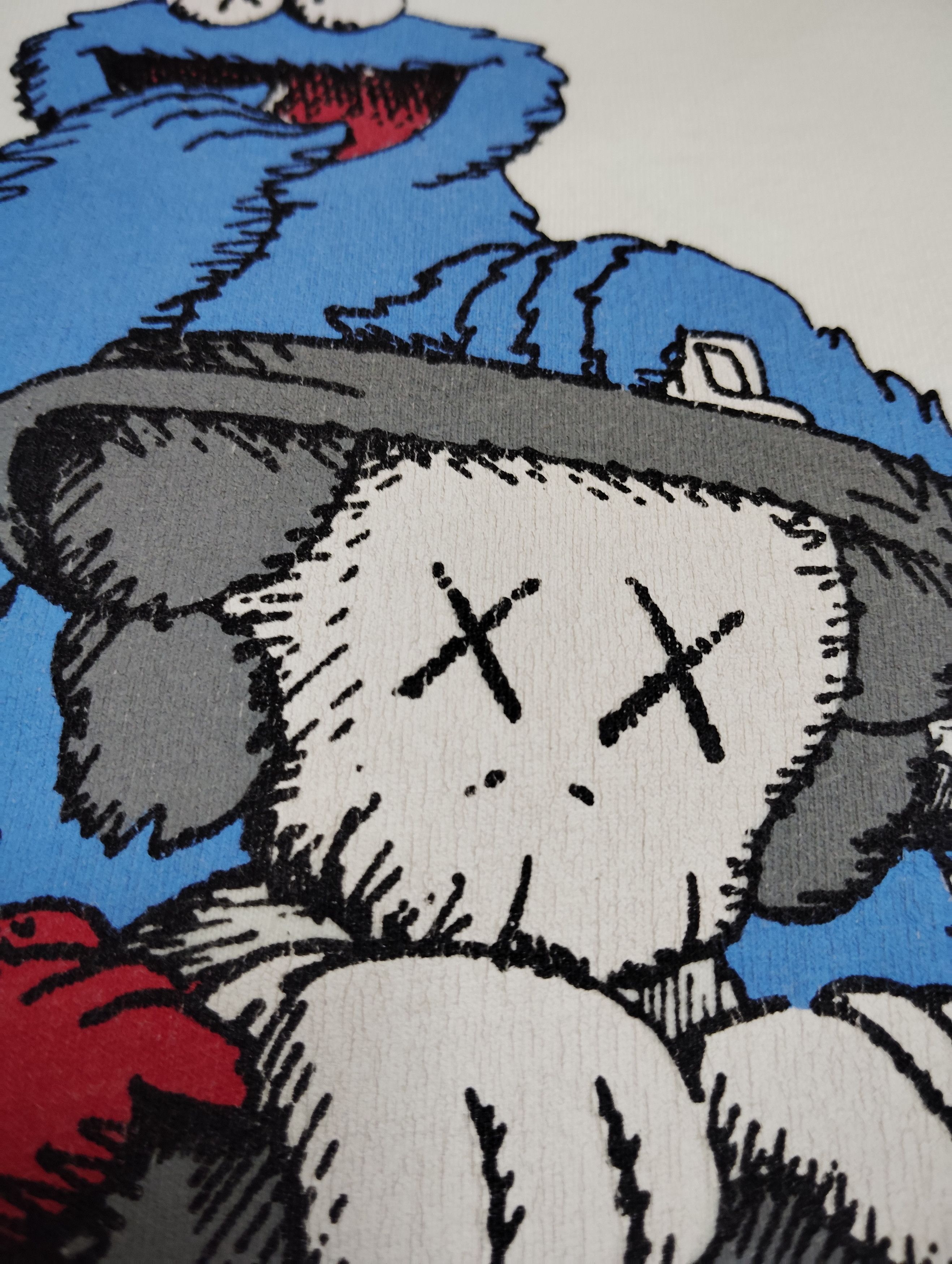 Cartoon Network SESAME STREET x KAWS WHITE T-SHIRT Size US M / EU 48-50 / 2 - 3 Thumbnail