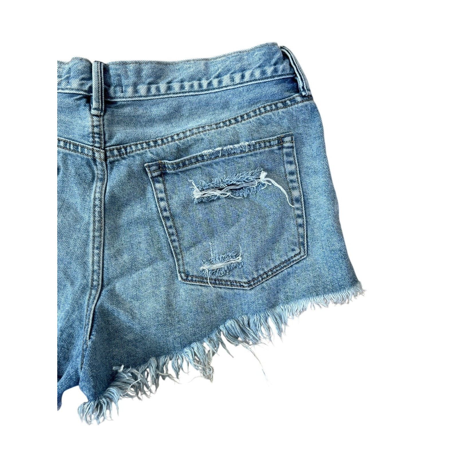 Free People WE THE FREE People Loving Good Vibrations Cut Off Shorts 31 Size 31" - 7 Thumbnail
