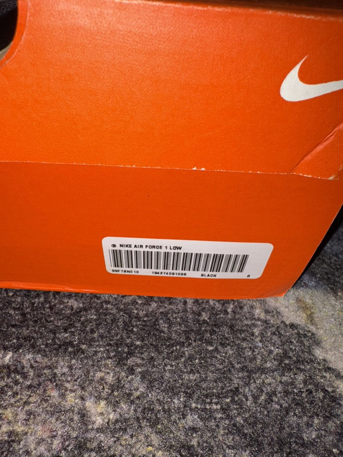 Nike × Supreme Supreme Nike Air Force 1 Low Black Size US 8 / EU 41 - 6 Thumbnail