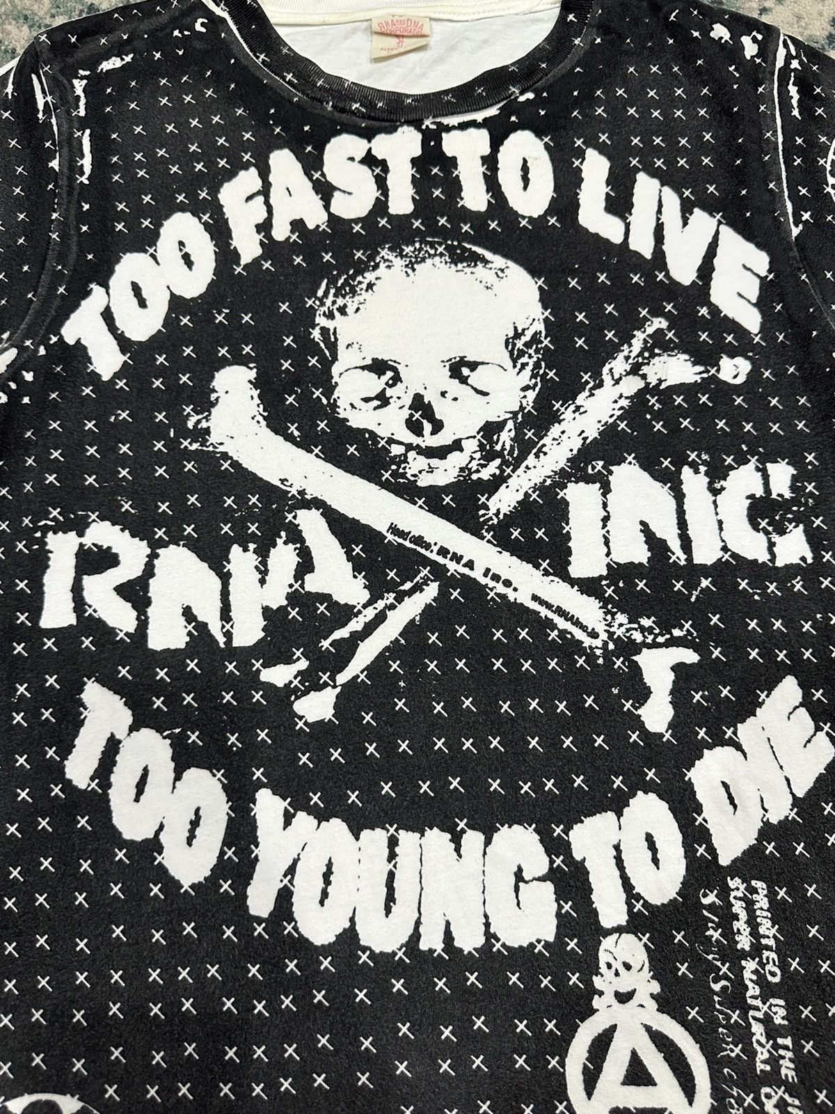 Japanese Brand RNA Inc Japanese Brand “ Too Fast To Live” Seditionaries Tee Size US S / EU 44-46 / 1 - 4 Thumbnail