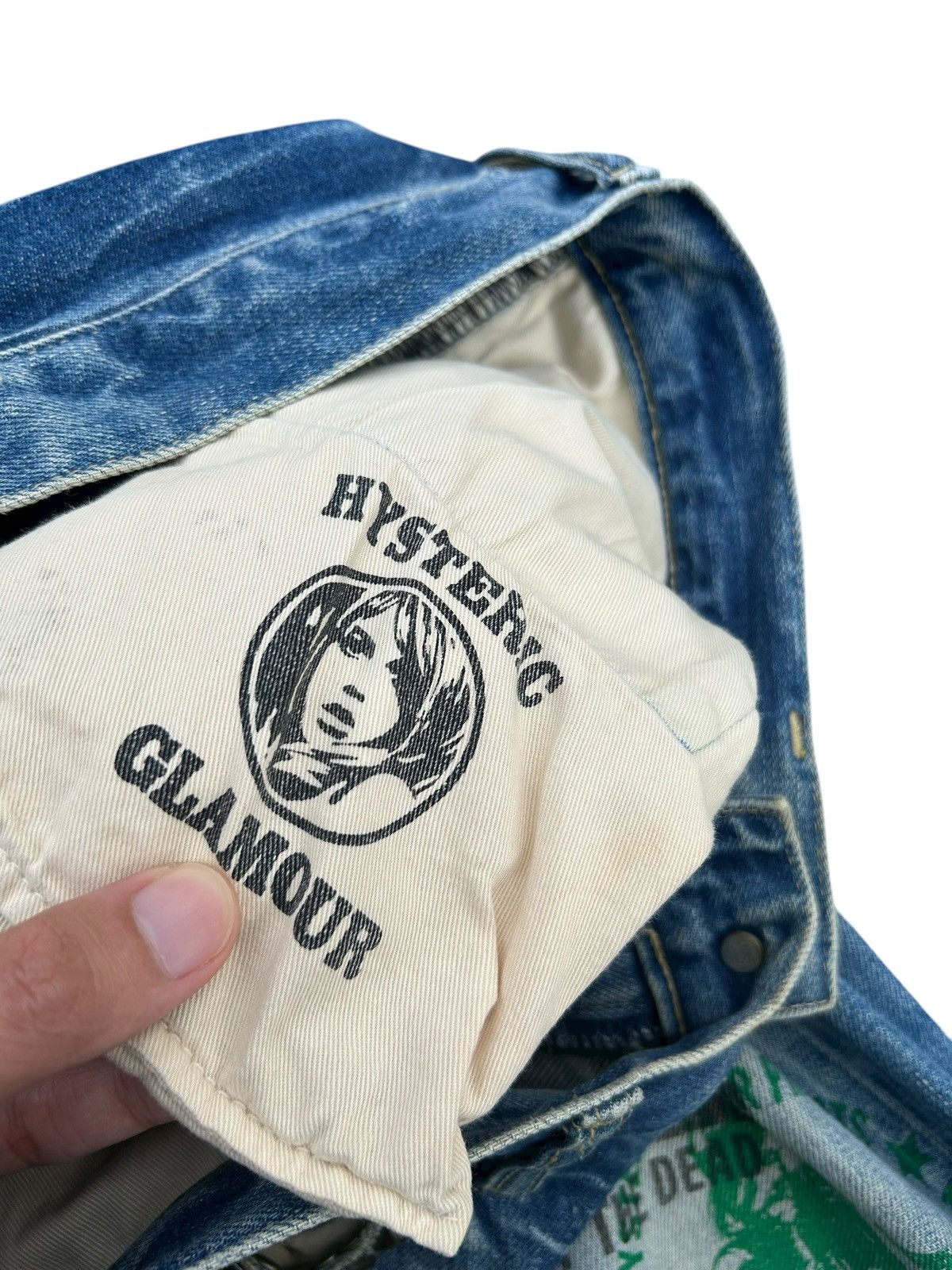 Hysteric Glamour Hysteric Glamour Selvedge studded Distressed Denim Jeans ☠️🎌 Size US 32 / EU 48 - 12 Thumbnail