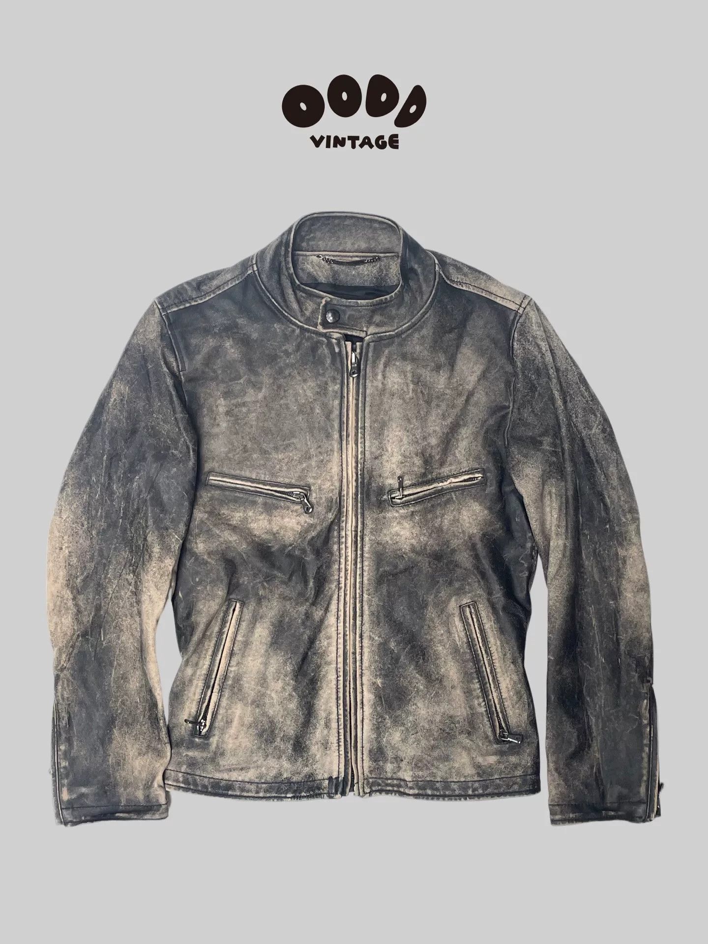 Dolce & Gabbana Dolce&Gabbana Distressed Leather Rider Jacket Size US M / EU 48-50 / 2 - 1 Thumbnail