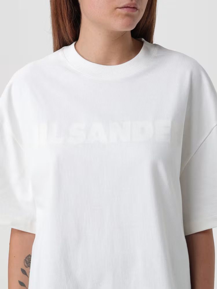 Jil Sander o1s22i1n0125 Oversized T-Shirt in White Size S / US 4 / IT 40 - 4 Thumbnail