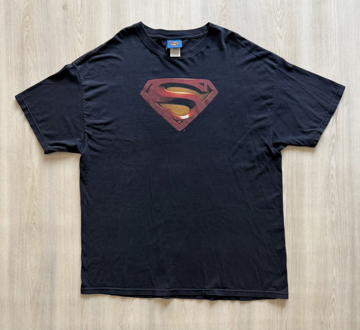 Vintage Vintage Y2K 06 Superman DC Comics Logo Tee Sz 2XL Size US XXL / EU 58 / 5 - 2 Thumbnail