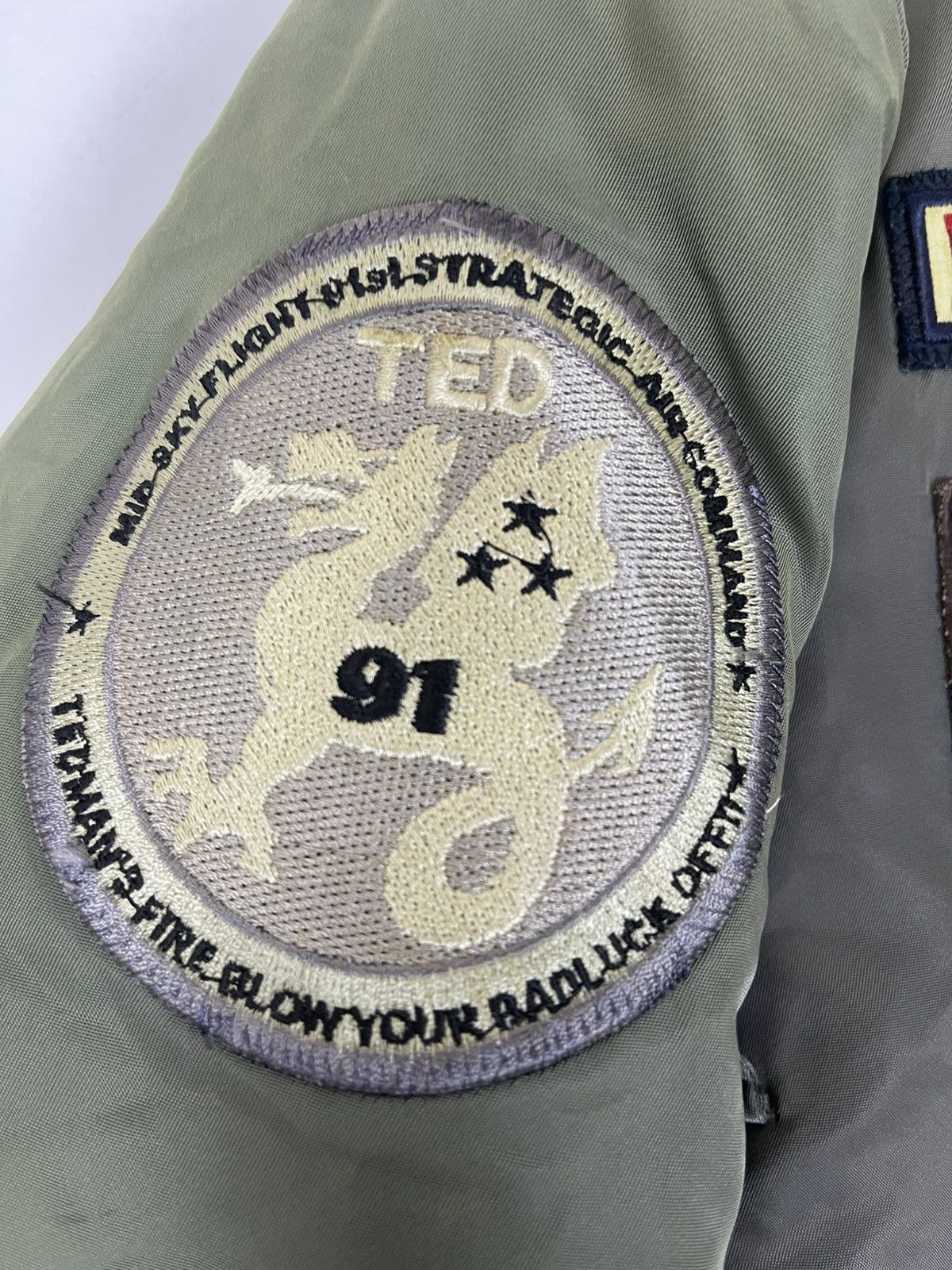 Tedman TEDMAN LUCKY DEVIL MA-1 TED COMPANY BOMBER MILITARY JACKET Size US L / EU 52-54 / 3 - 15 Thumbnail